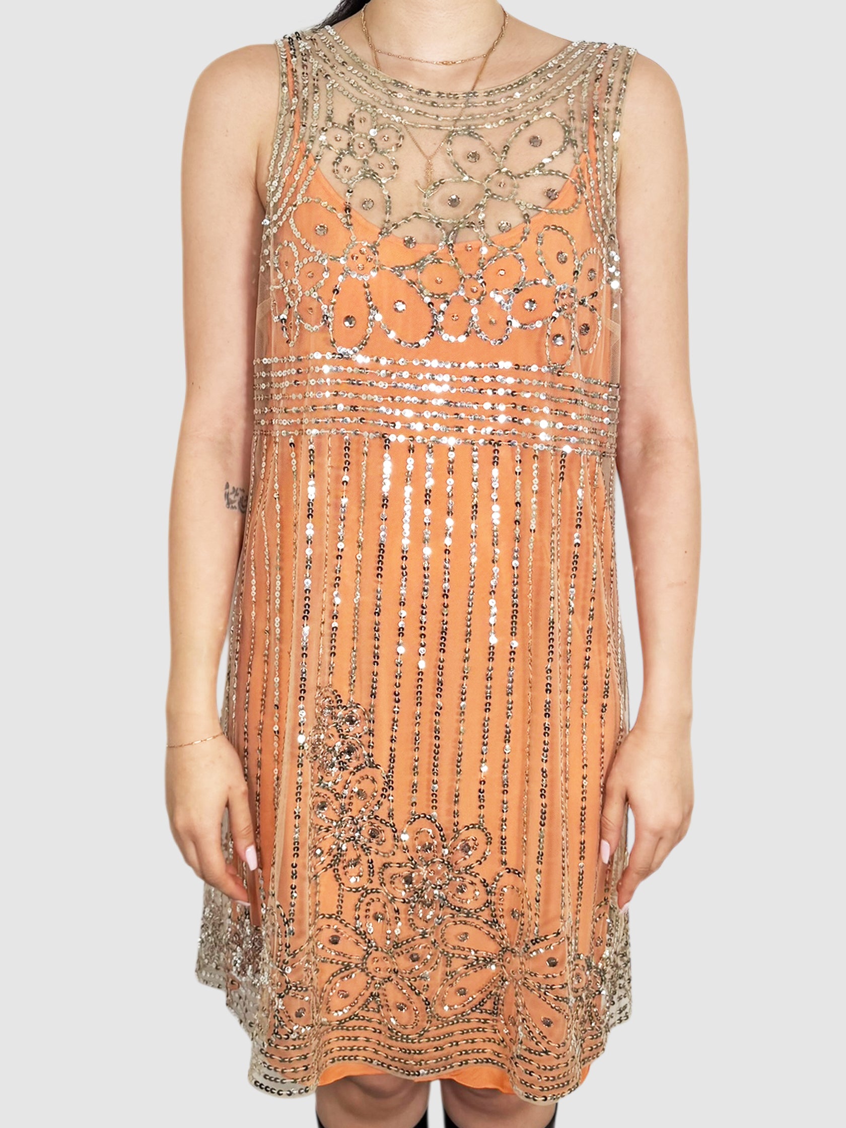 Mesh Sequin Dress