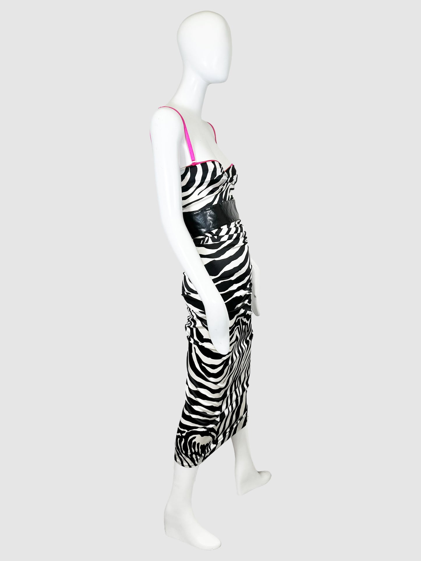 Dolce & Gabbana Zebra Print Dress - Size 38