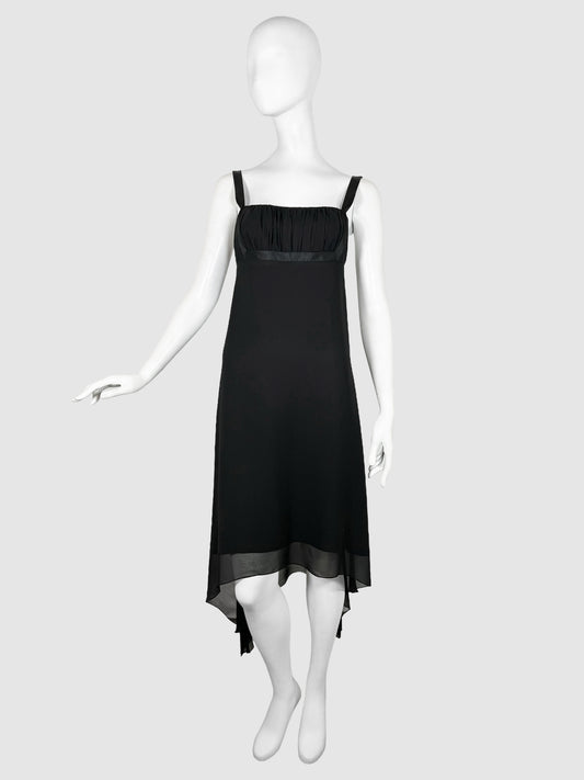 Knee-Length Silk Dress - Size 6