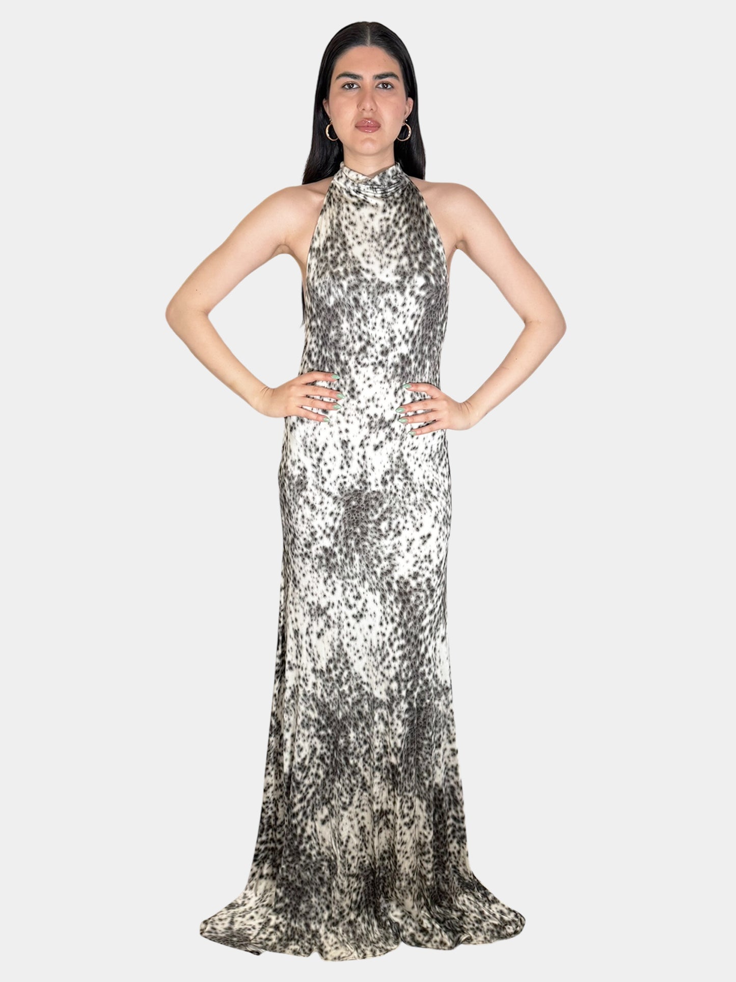 Drape Halter Dress