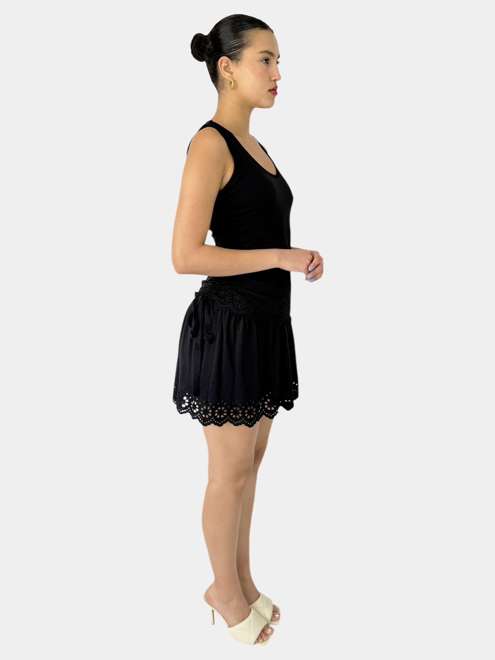 Layered Eyelet Dress