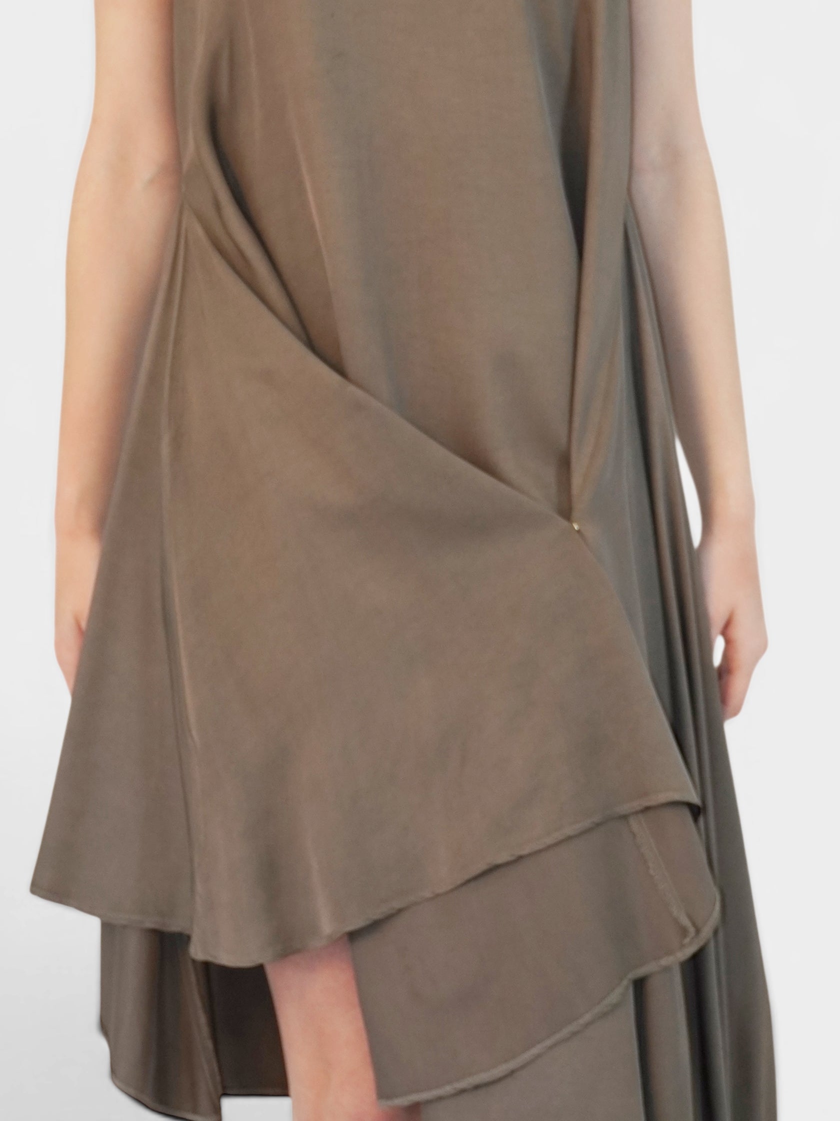 Draped Asymmetrical Dress