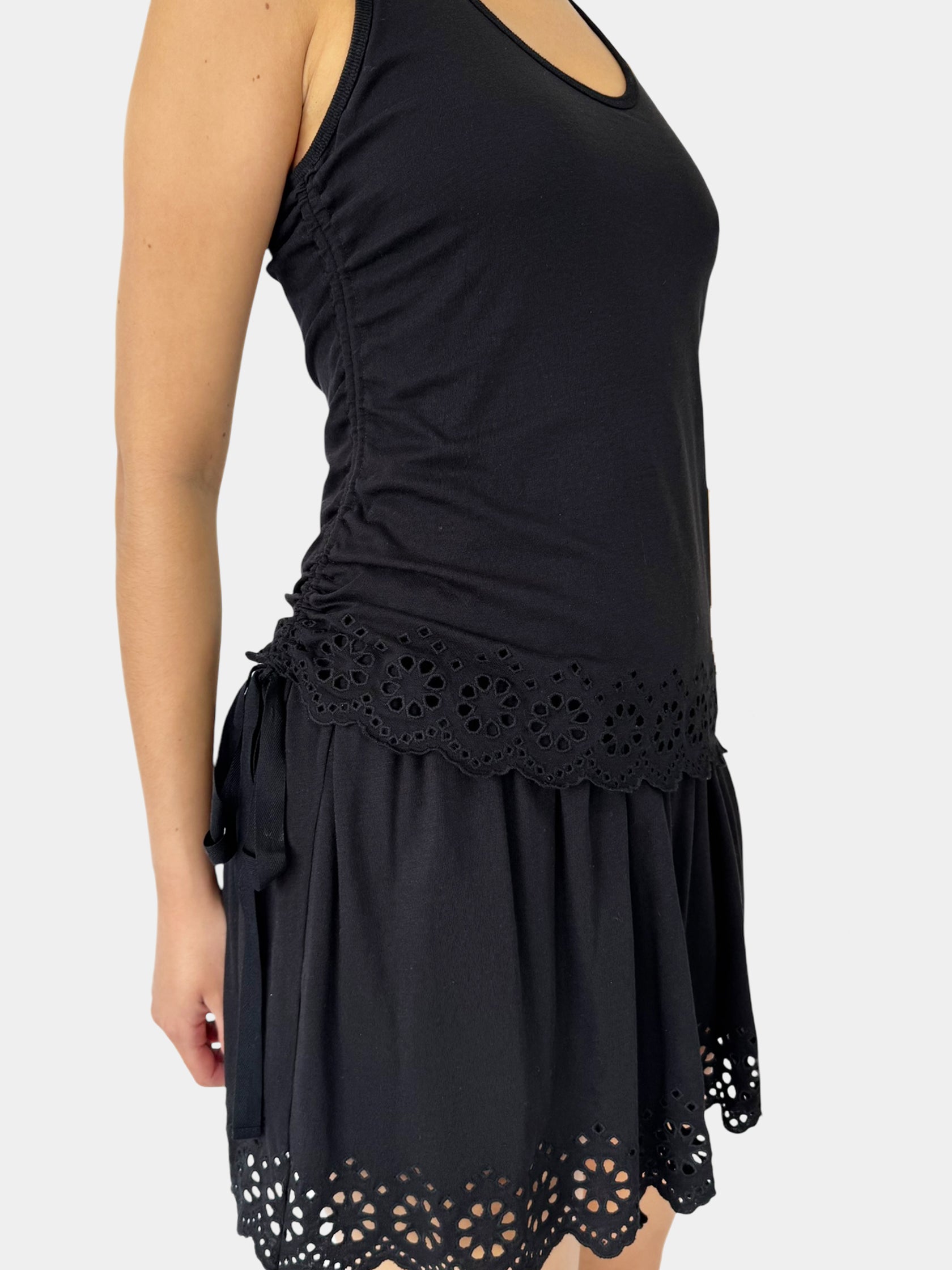 Layered Eyelet Dress
