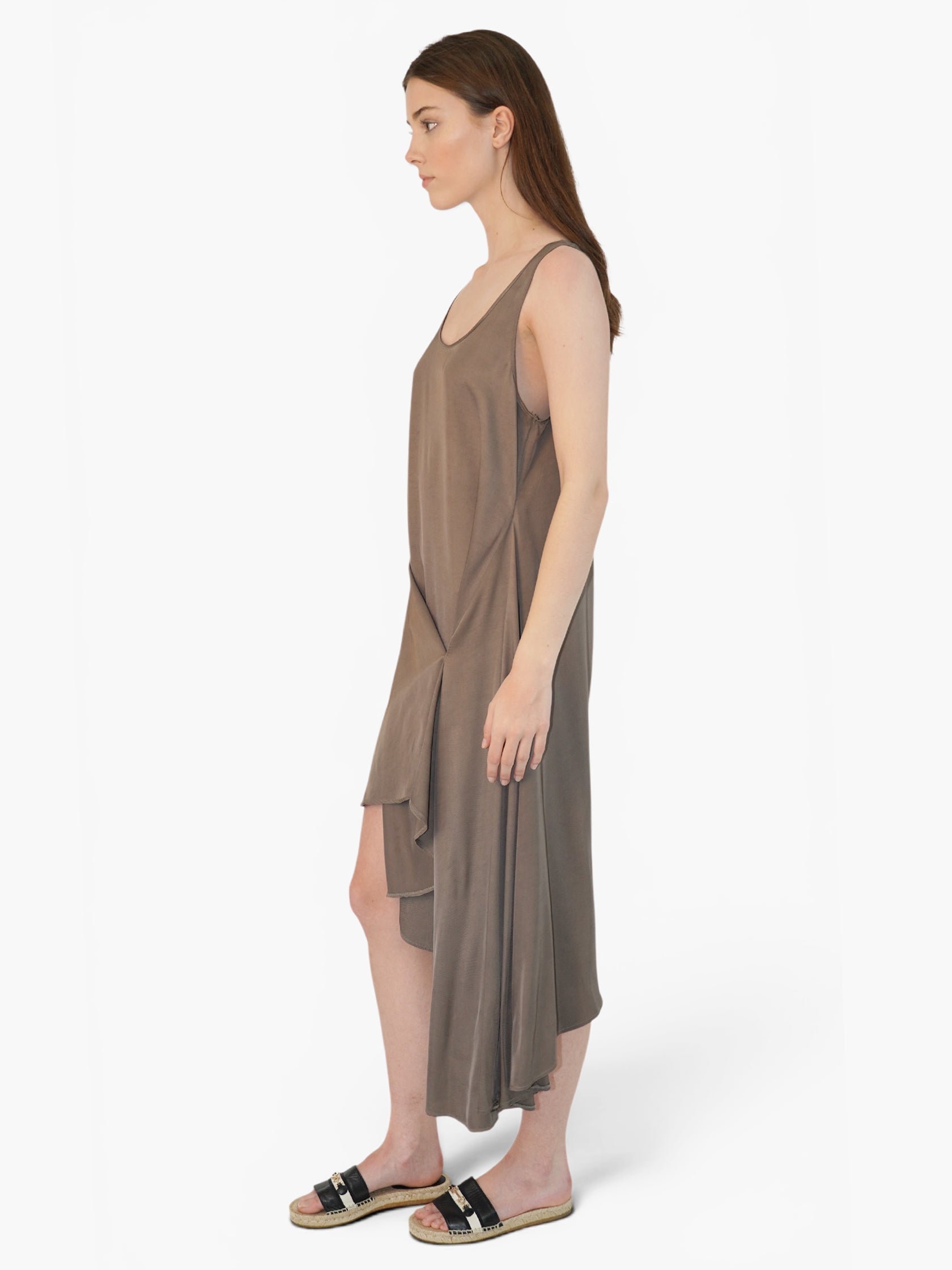 Draped Asymmetrical Dress