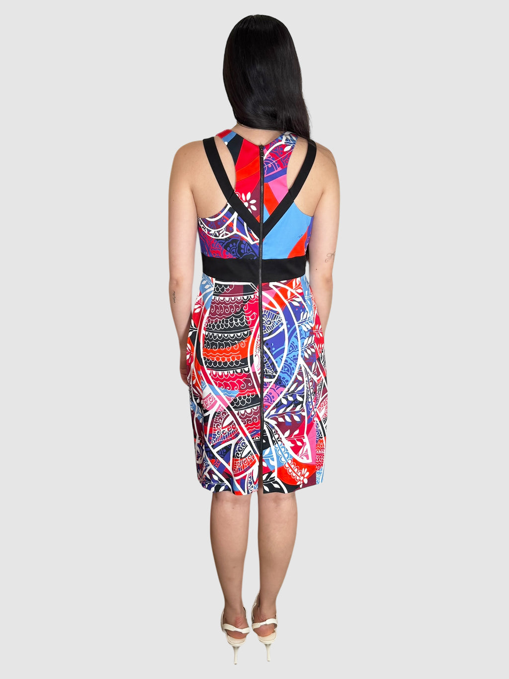 Retro Print Dress