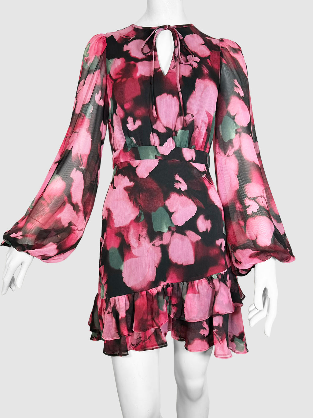 Ted Baker Floral Print Mini Dress - Size 1