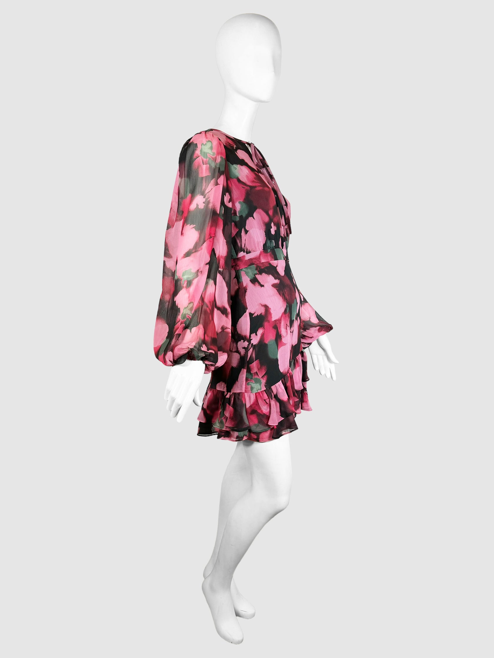 Ted Baker Floral Print Mini Dress - Size 1