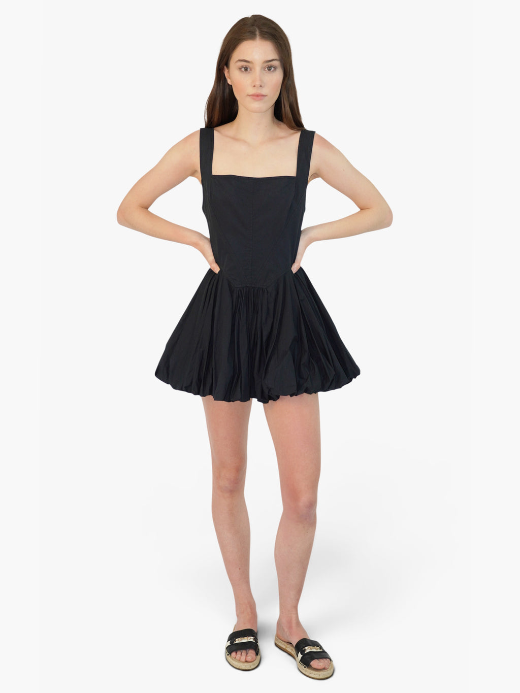 Bubble Hem Mini Dress