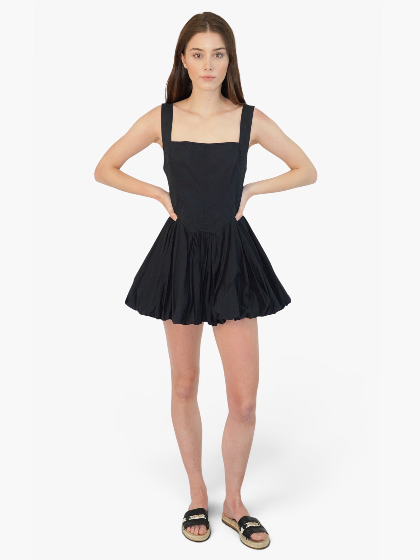 Bubble Hem Mini Dress