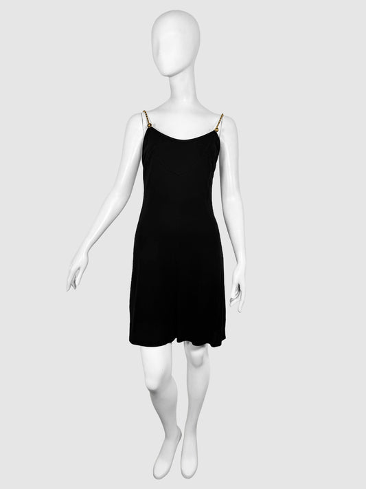 Chain Strap Mini Dress - Size 42