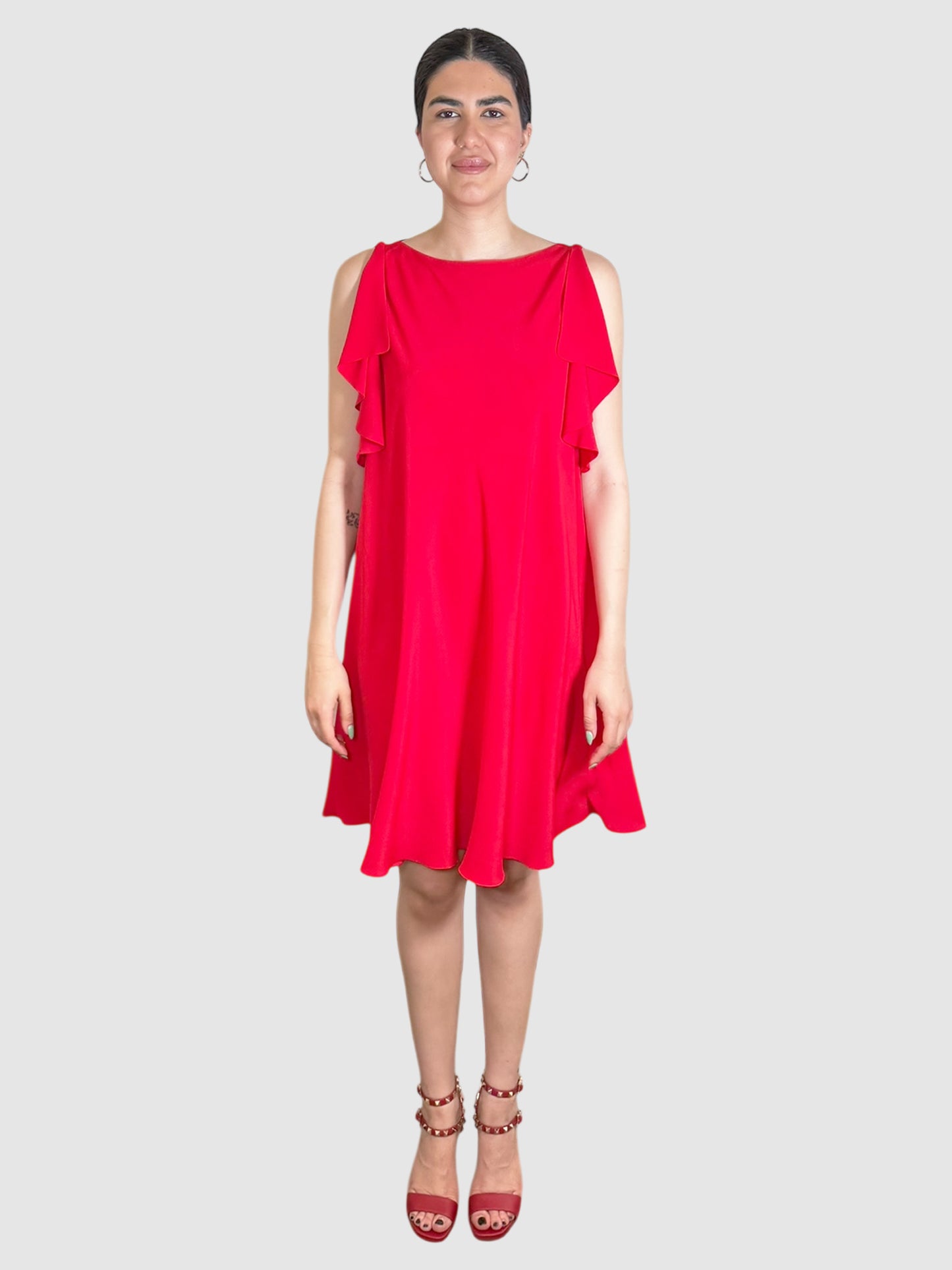 Ruffle Trim Dress