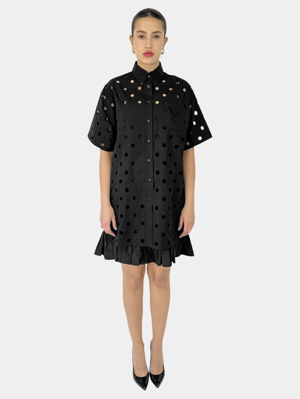 Eyelet Poplin Dress