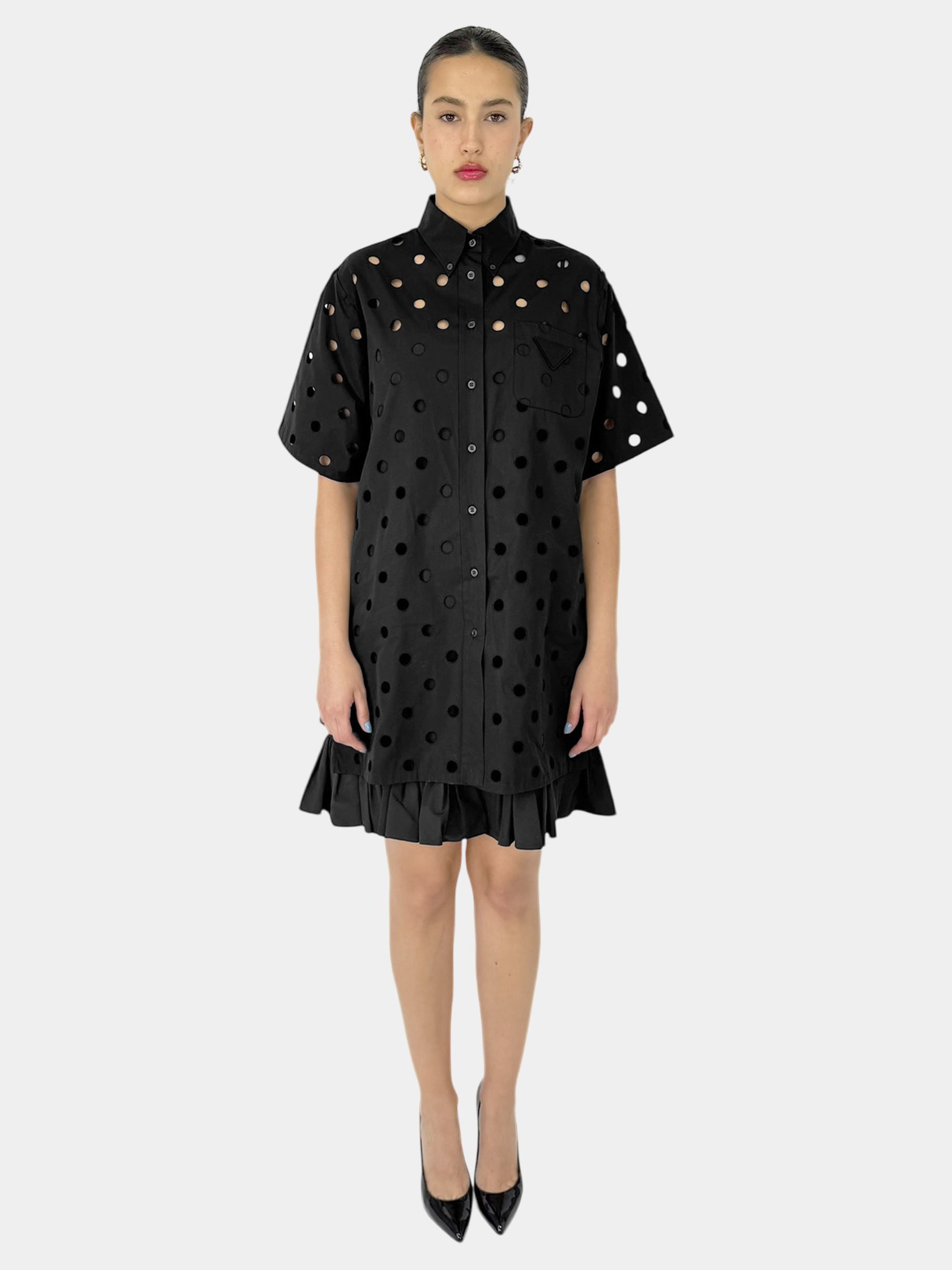 Eyelet Poplin Dress