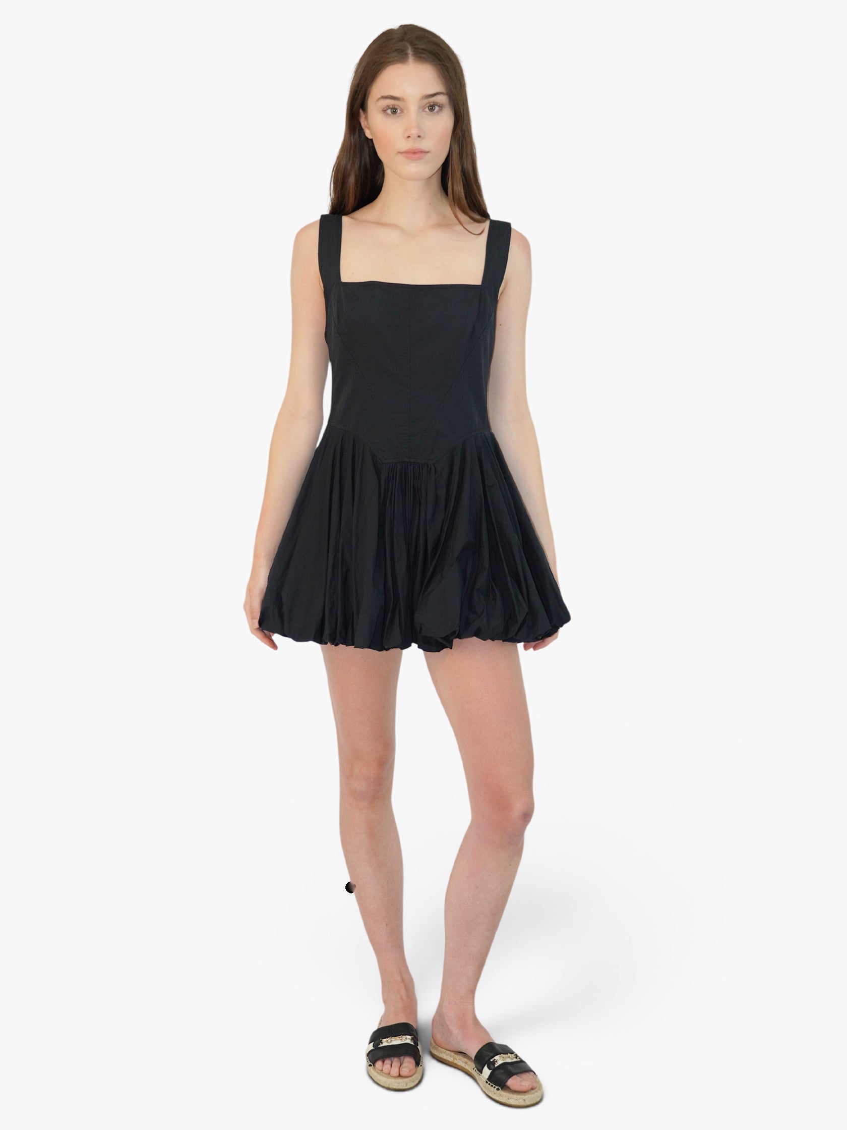 Bubble Hem Mini Dress