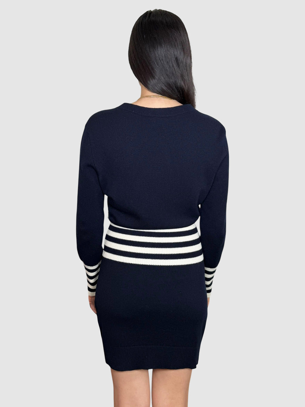 Stripe Cashmere Dress