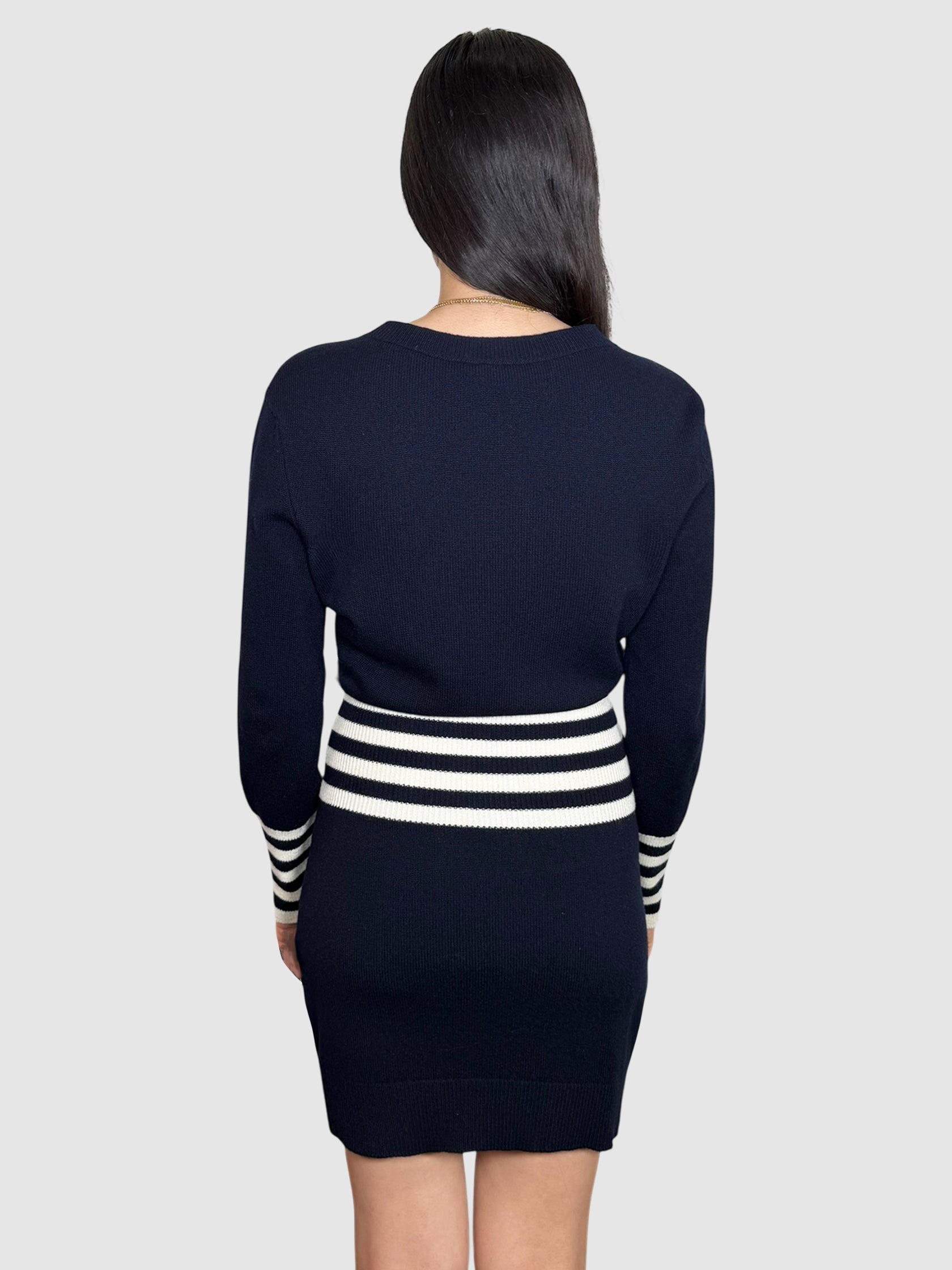 Stripe Cashmere Dress