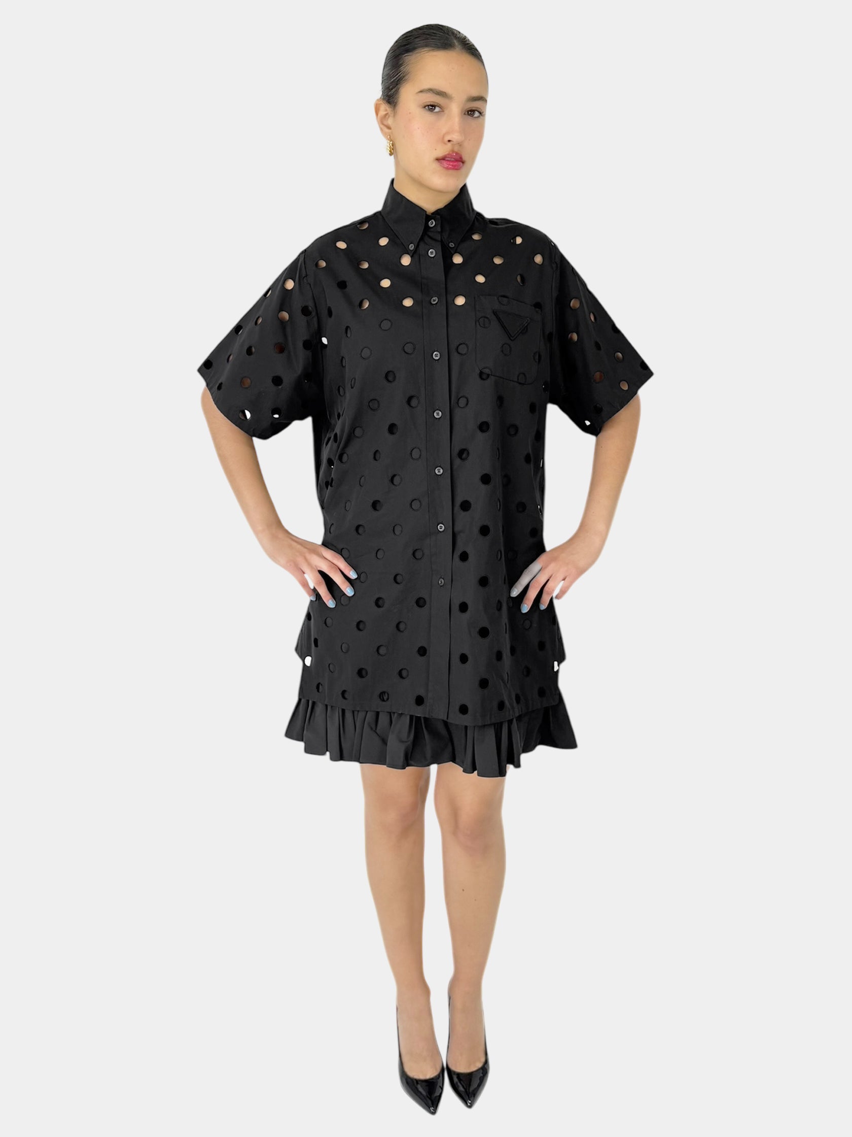 Eyelet Poplin Dress
