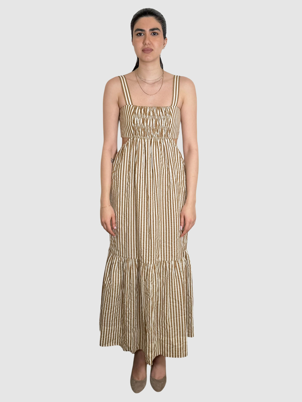 Stripe Cutout Dress