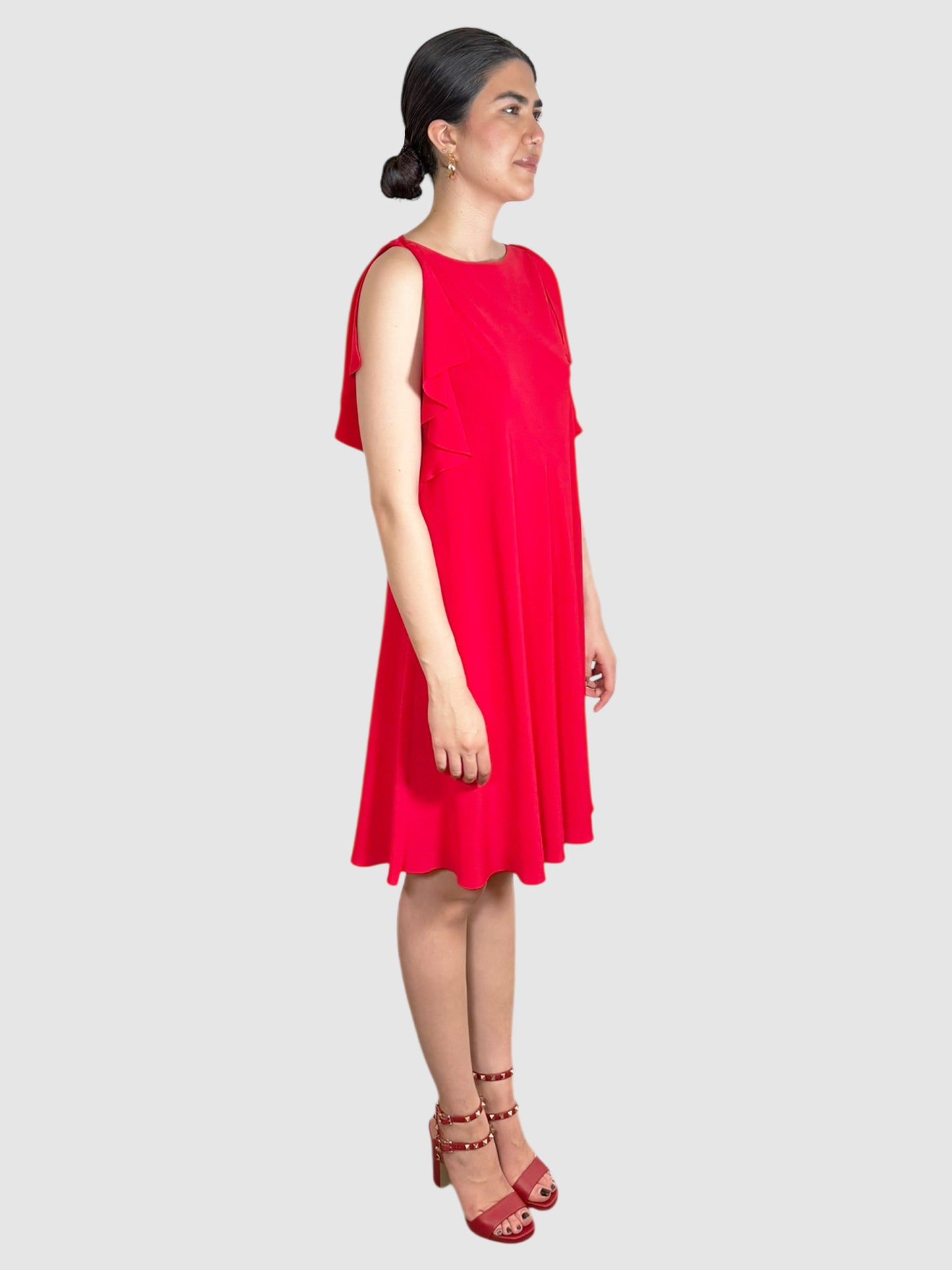 Ruffle Trim Dress