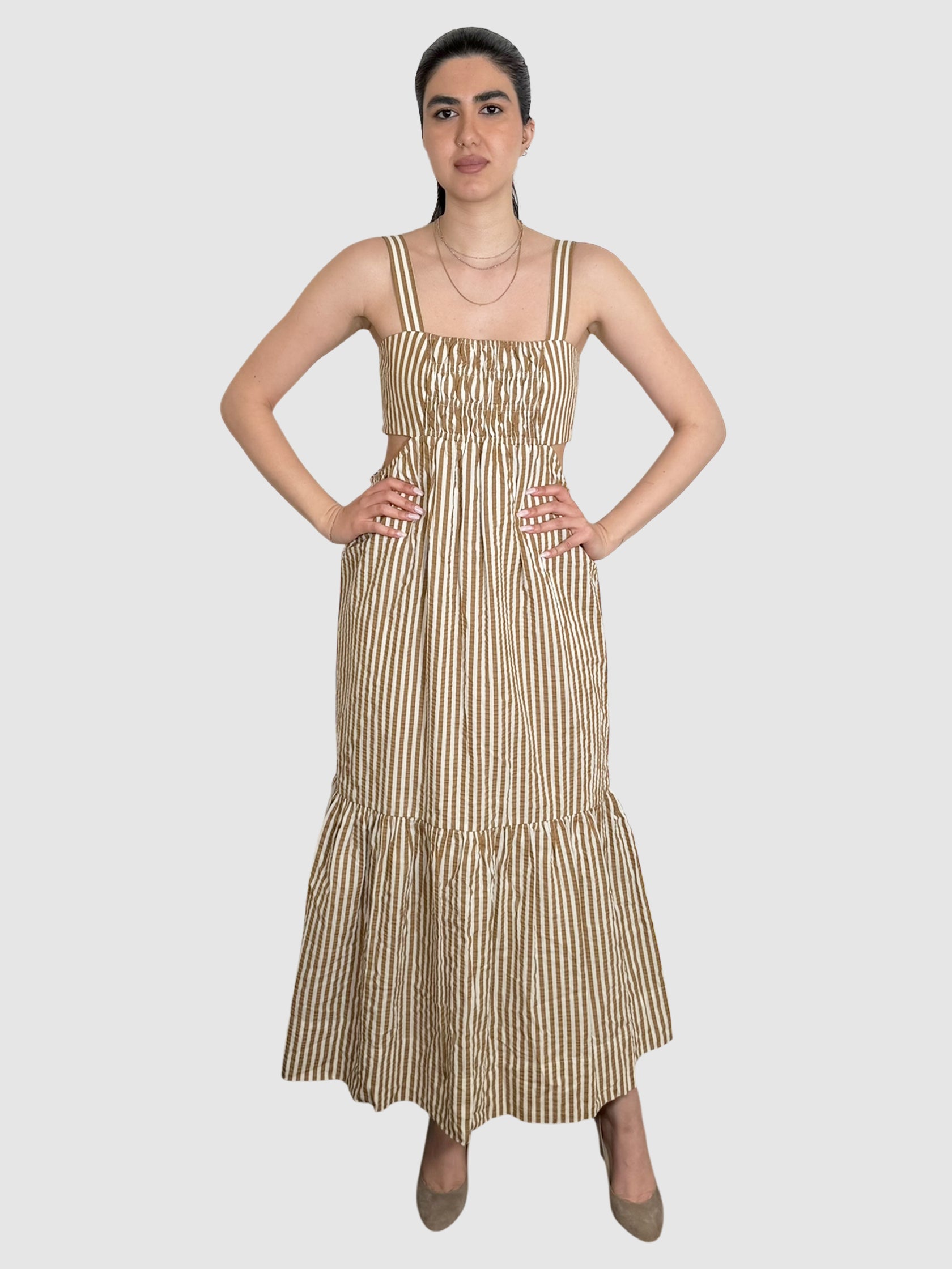 Stripe Cutout Dress