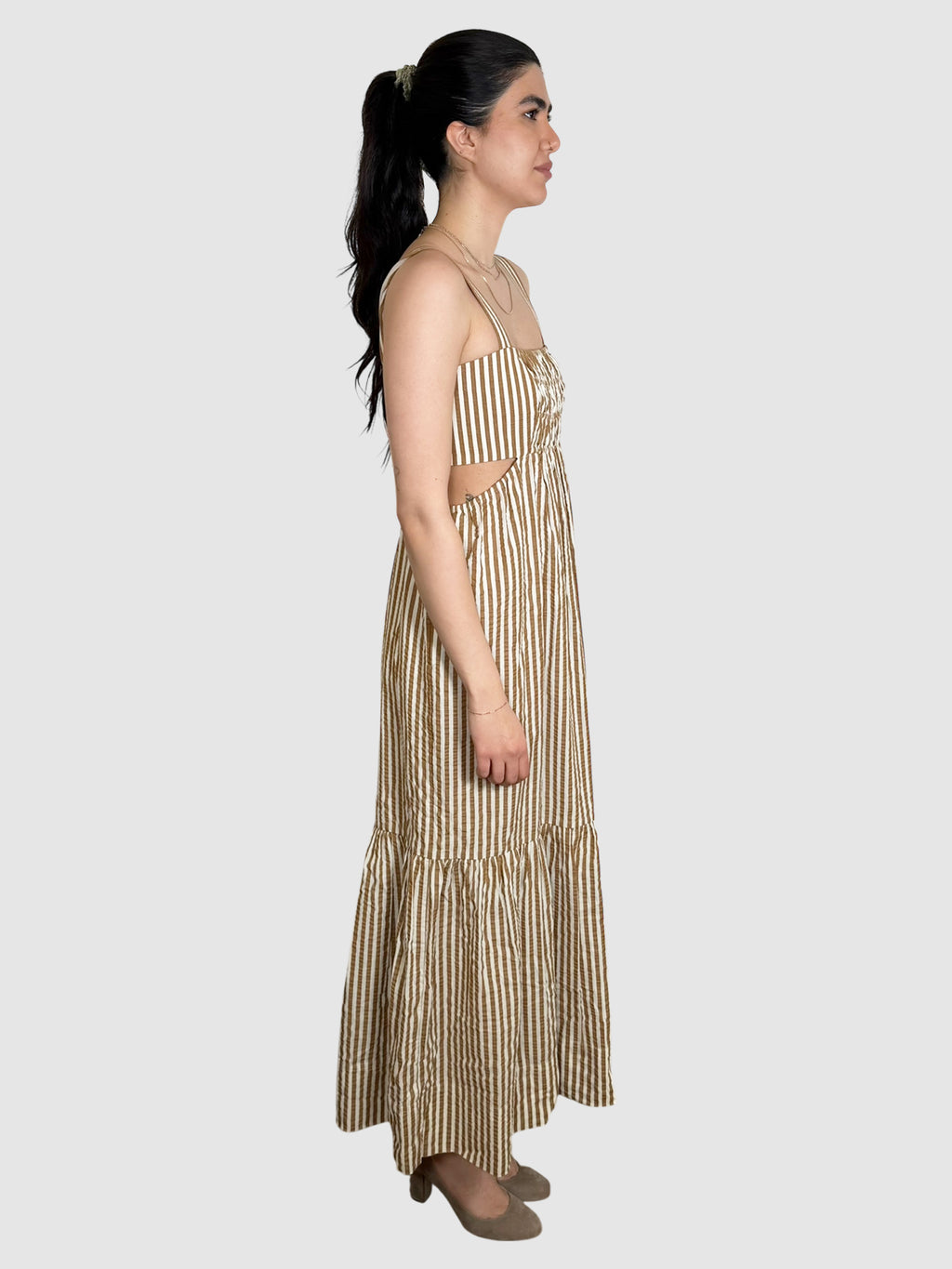Stripe Cutout Dress