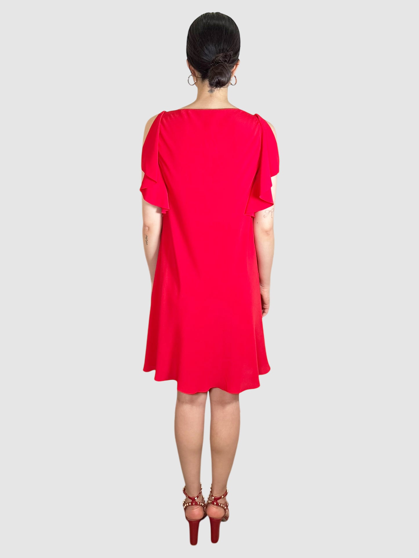 Ruffle Trim Dress