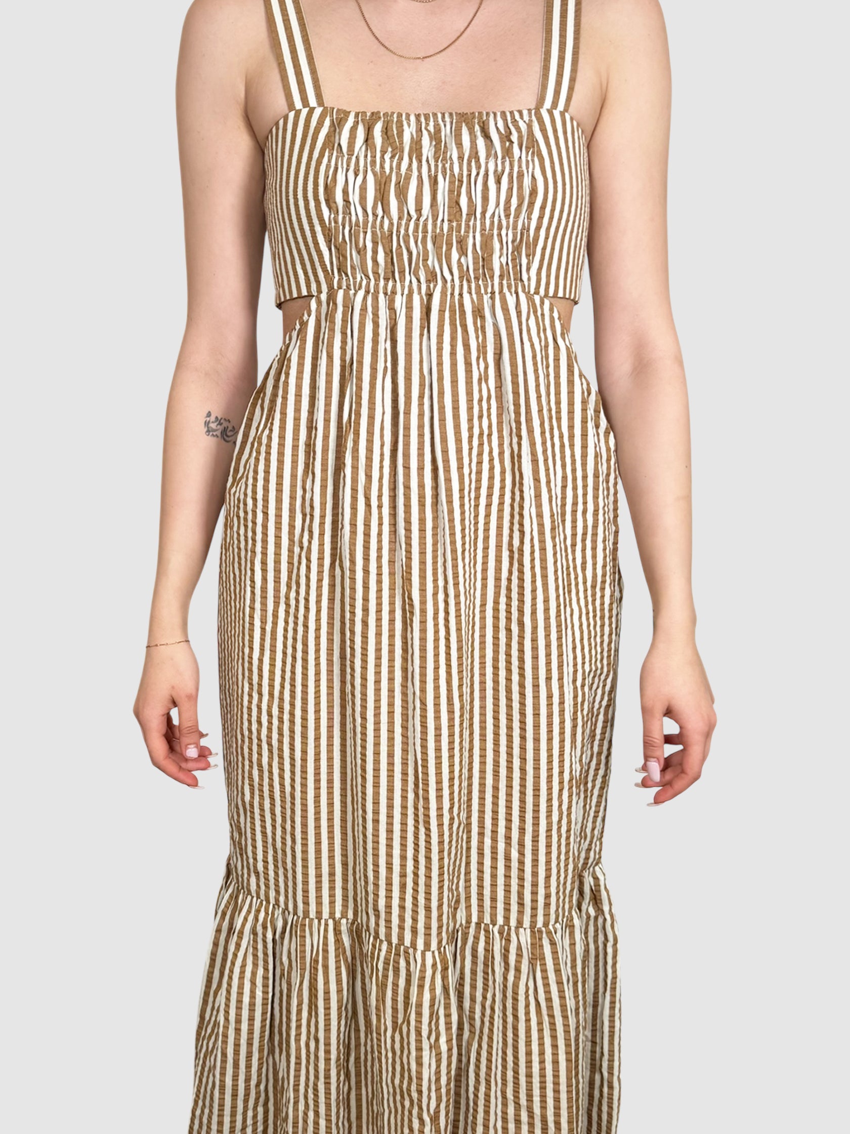 Stripe Cutout Dress