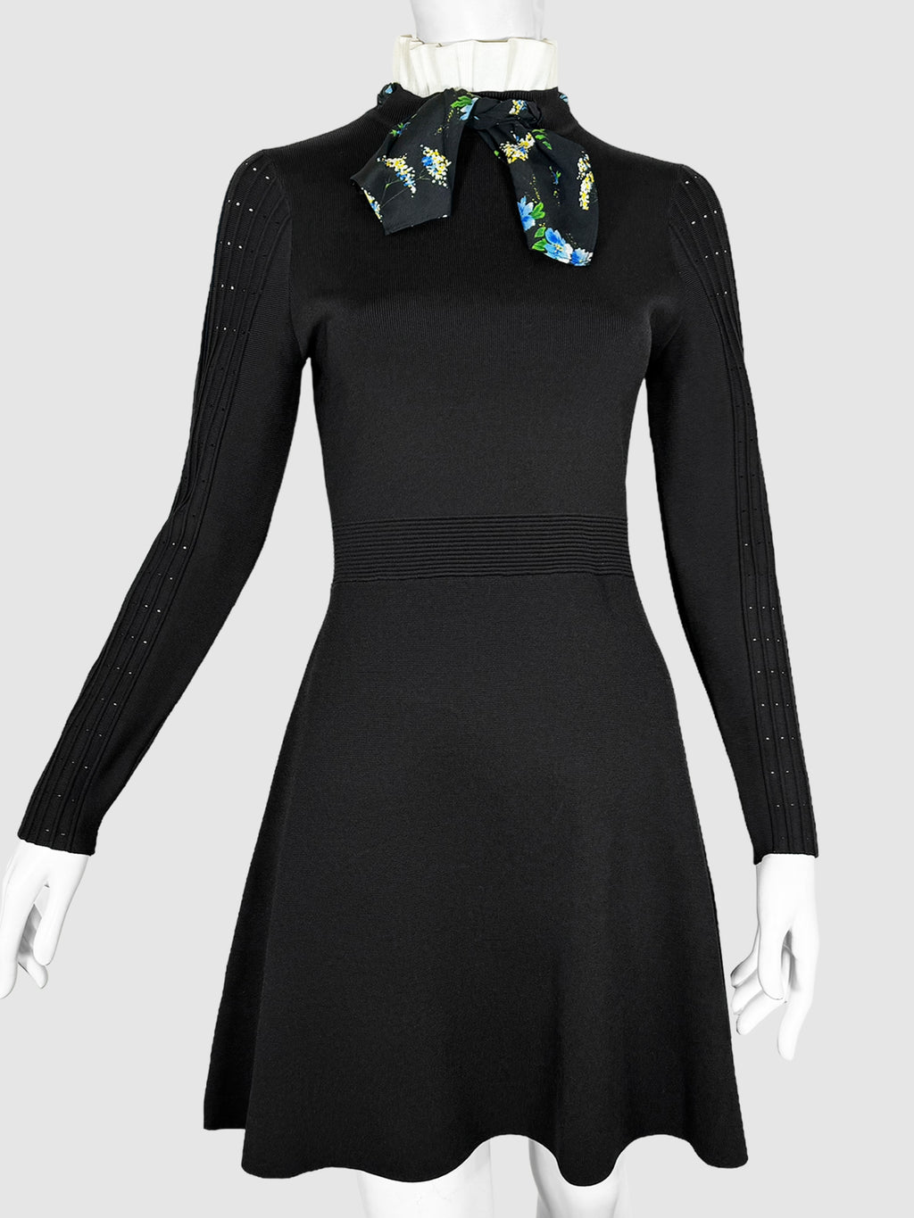 Clémence Tie-Neck A-Line Dress - Size S