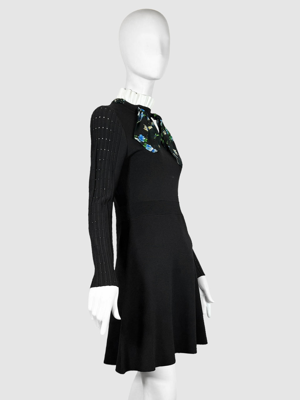 Clémence Tie-Neck A-Line Dress - Size S