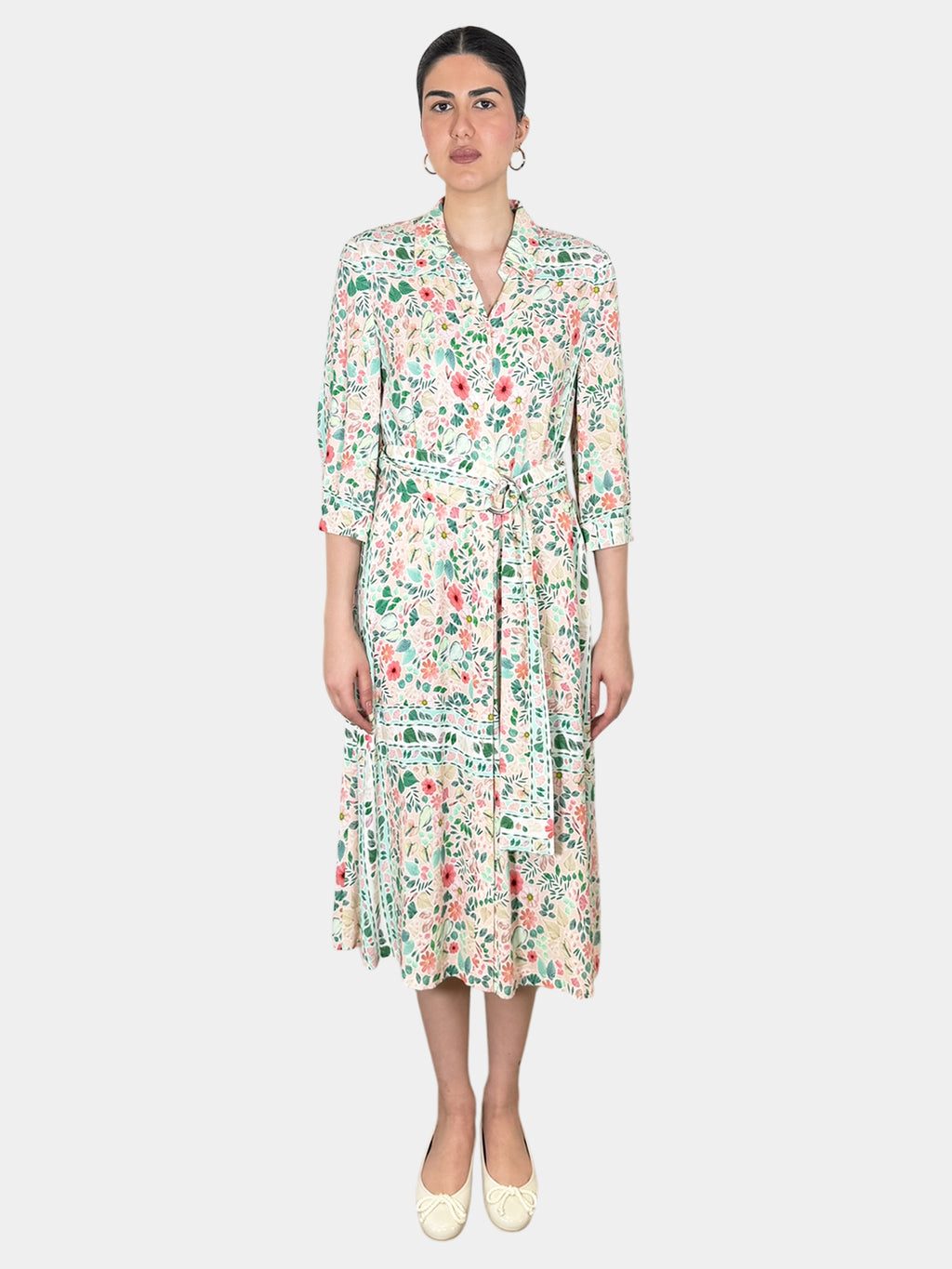 Floral Button-Up Dress
