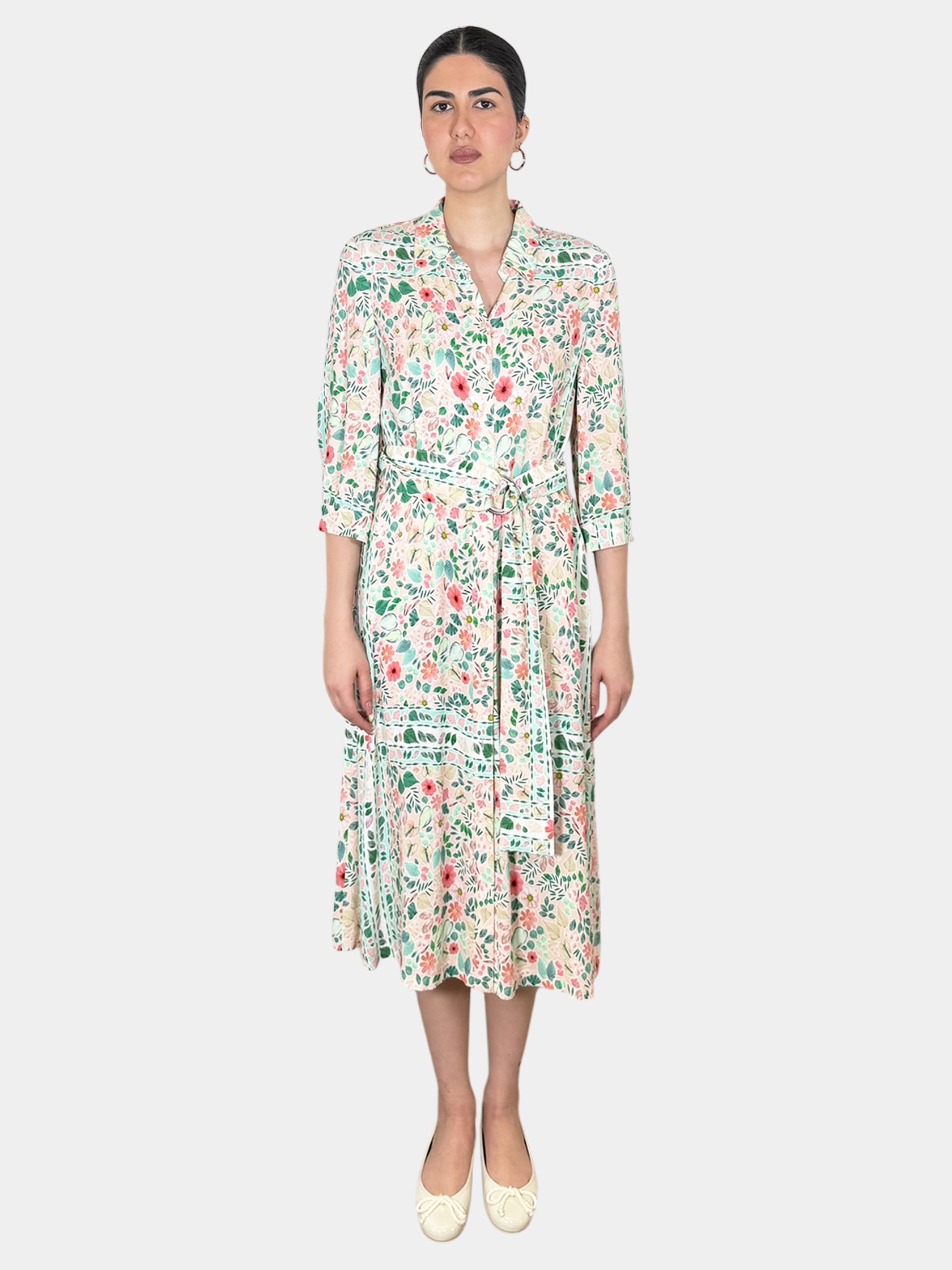 Floral Button-Up Dress