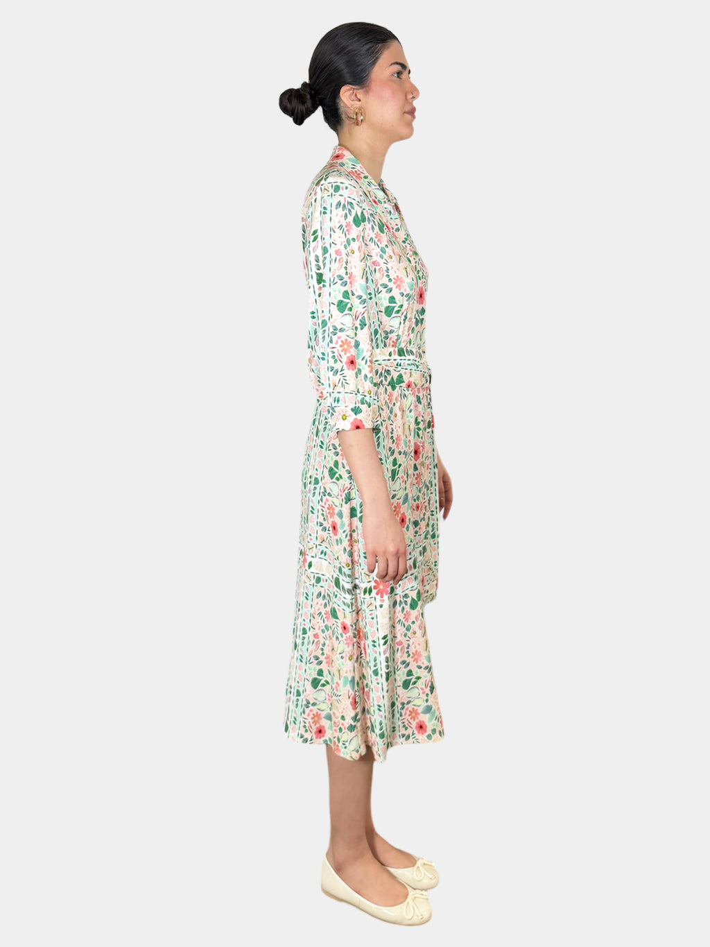 Floral Button-Up Dress