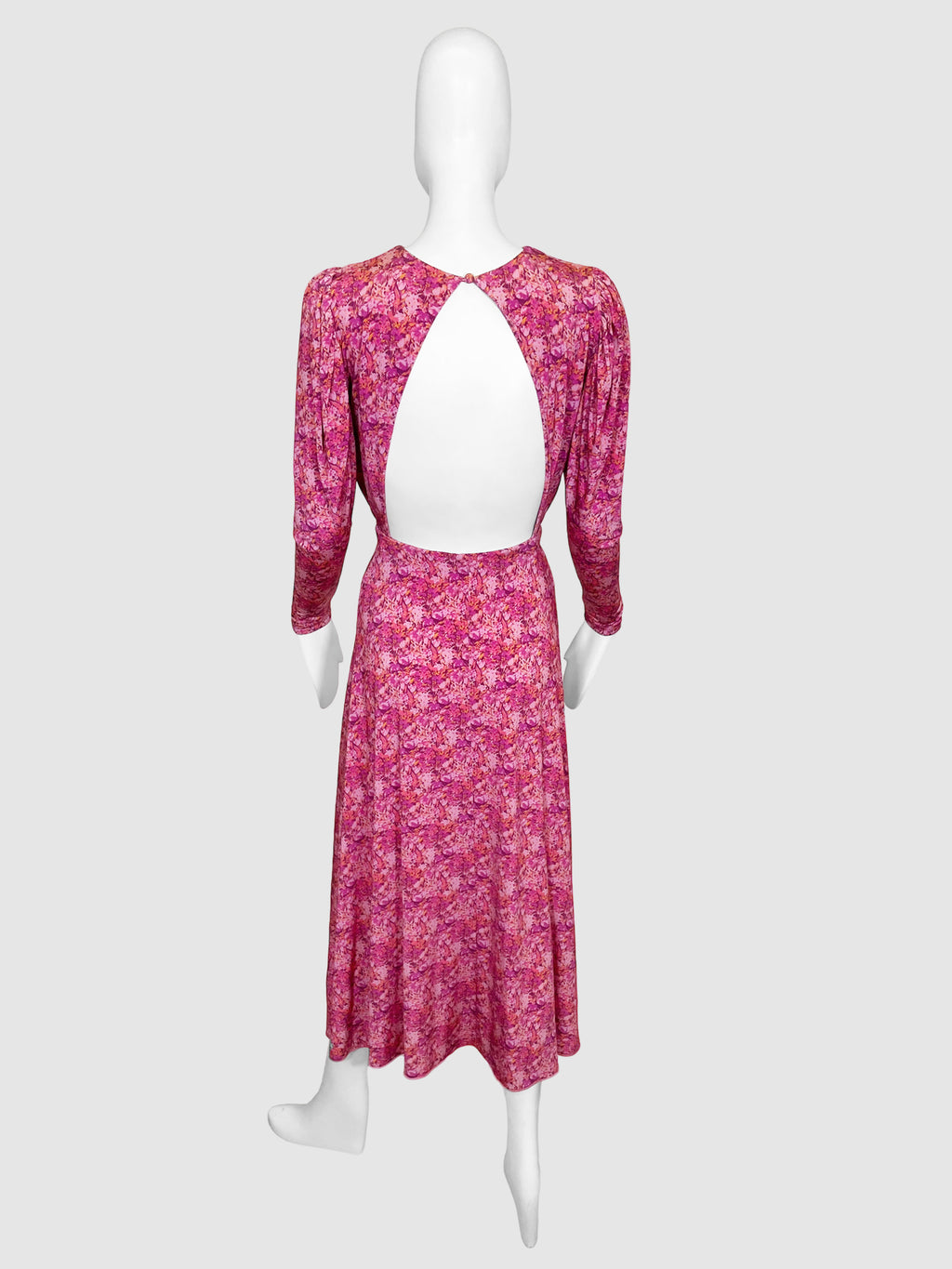 Rotate Floral Print Backless Maxi Dress - Size XS