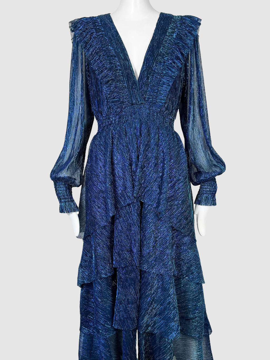 Metallic Maxi Dress - Size L