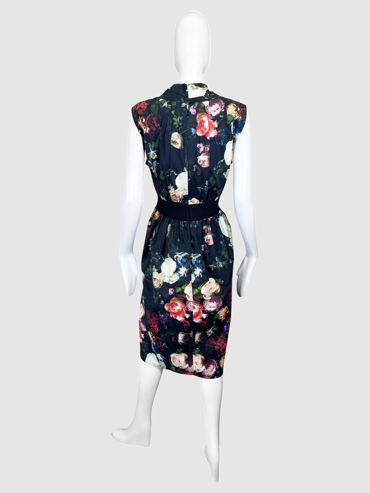 Floral V-Neck Dress - Size 12