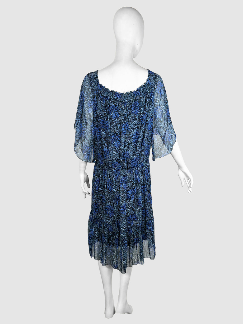 Floral Print Knee-Length Dress - Size L