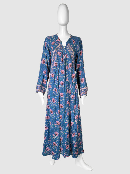 Floral Print Maxi Dress - Size M