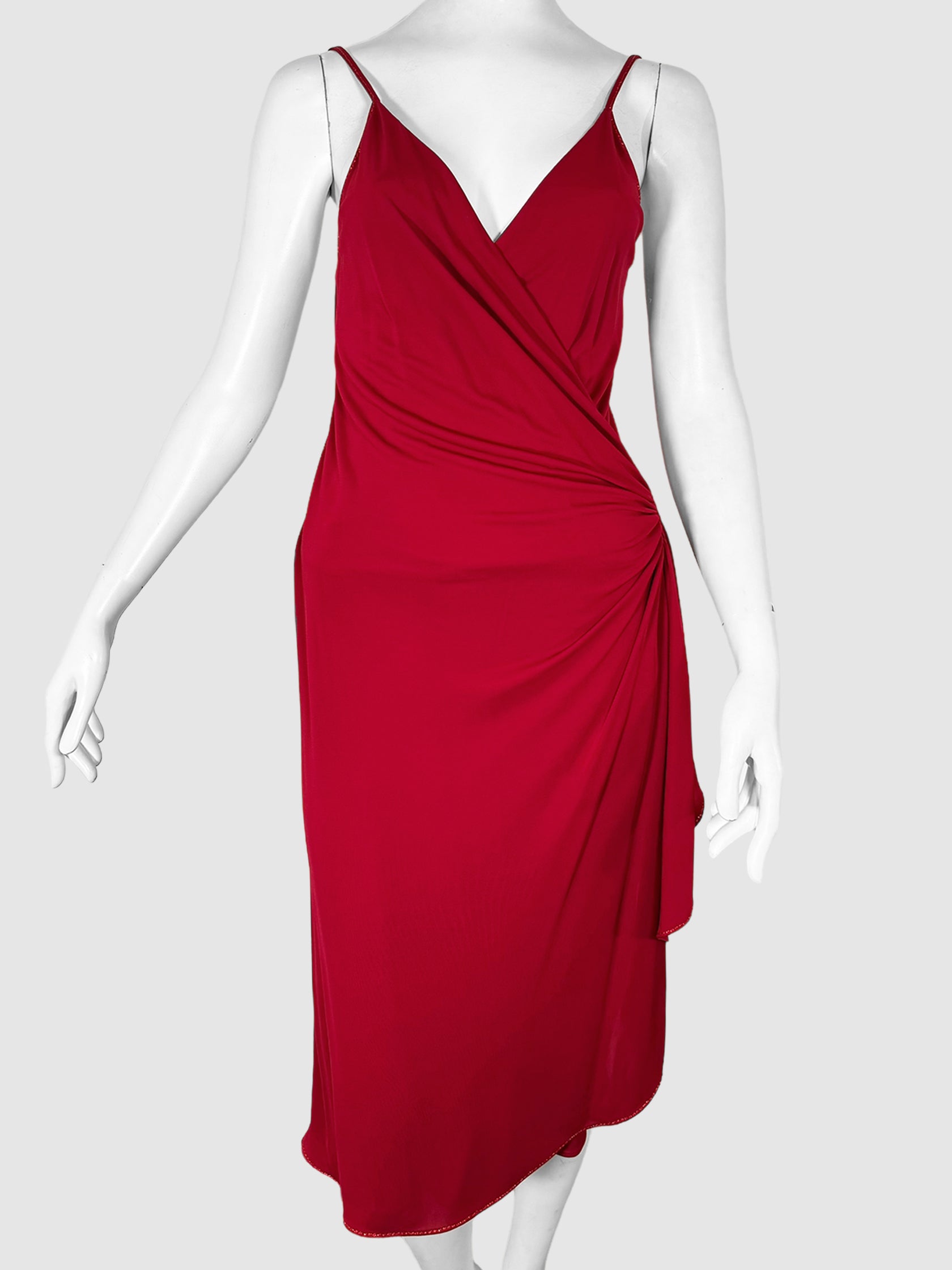 Side Ruch Midi Dress - Size S