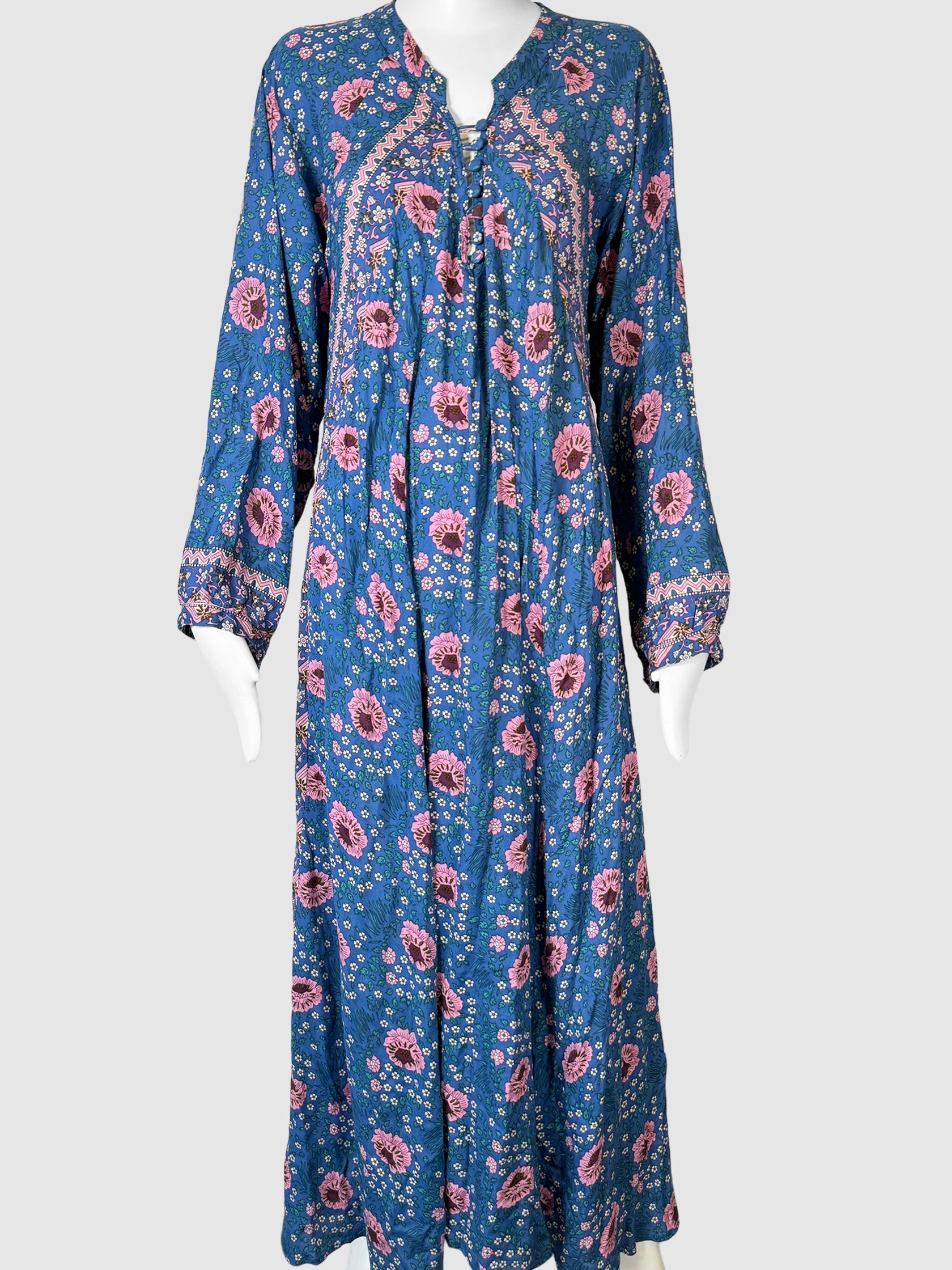 Floral Print Maxi Dress - Size M