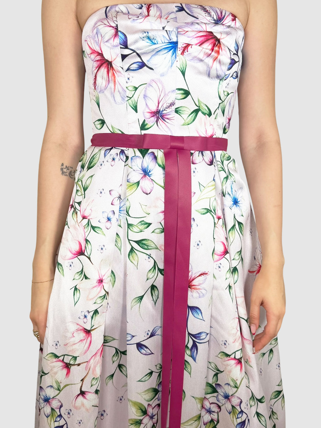 Mikado Floral Dress