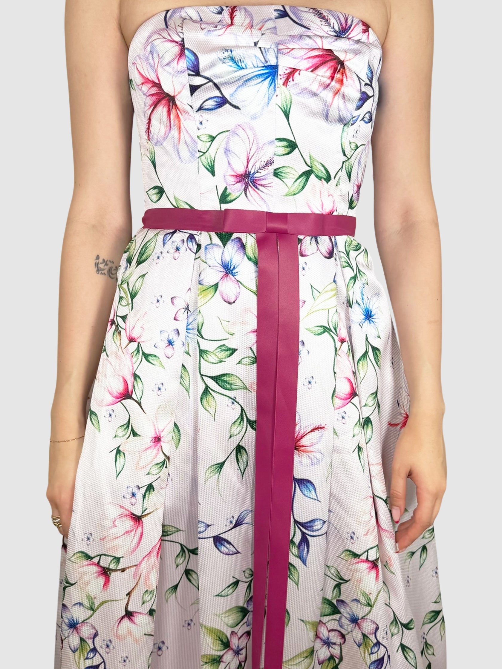 Mikado Floral Dress