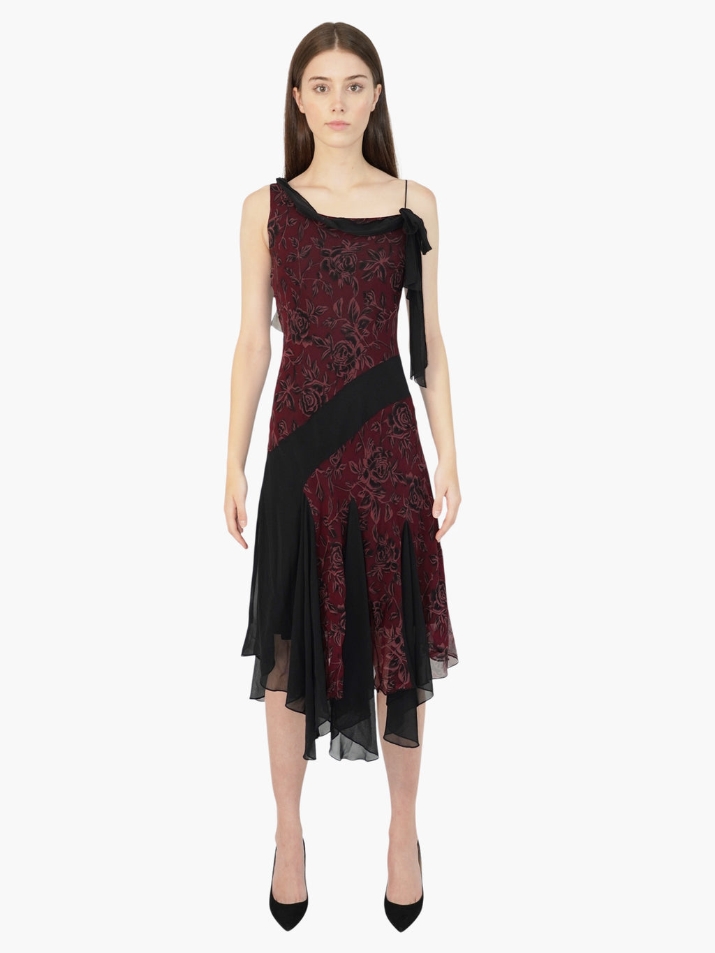 Floral Silk Dress
