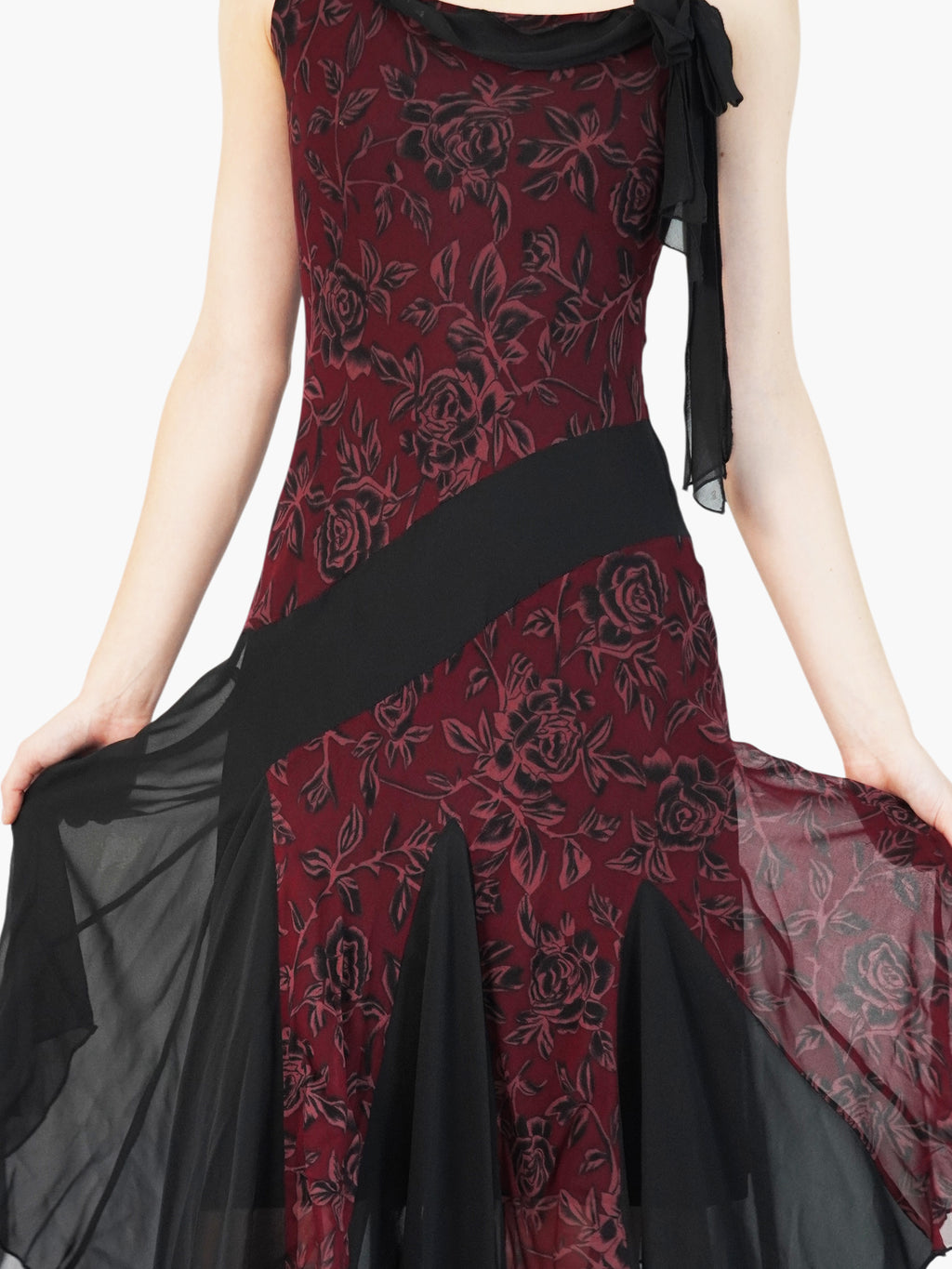 Floral Silk Dress