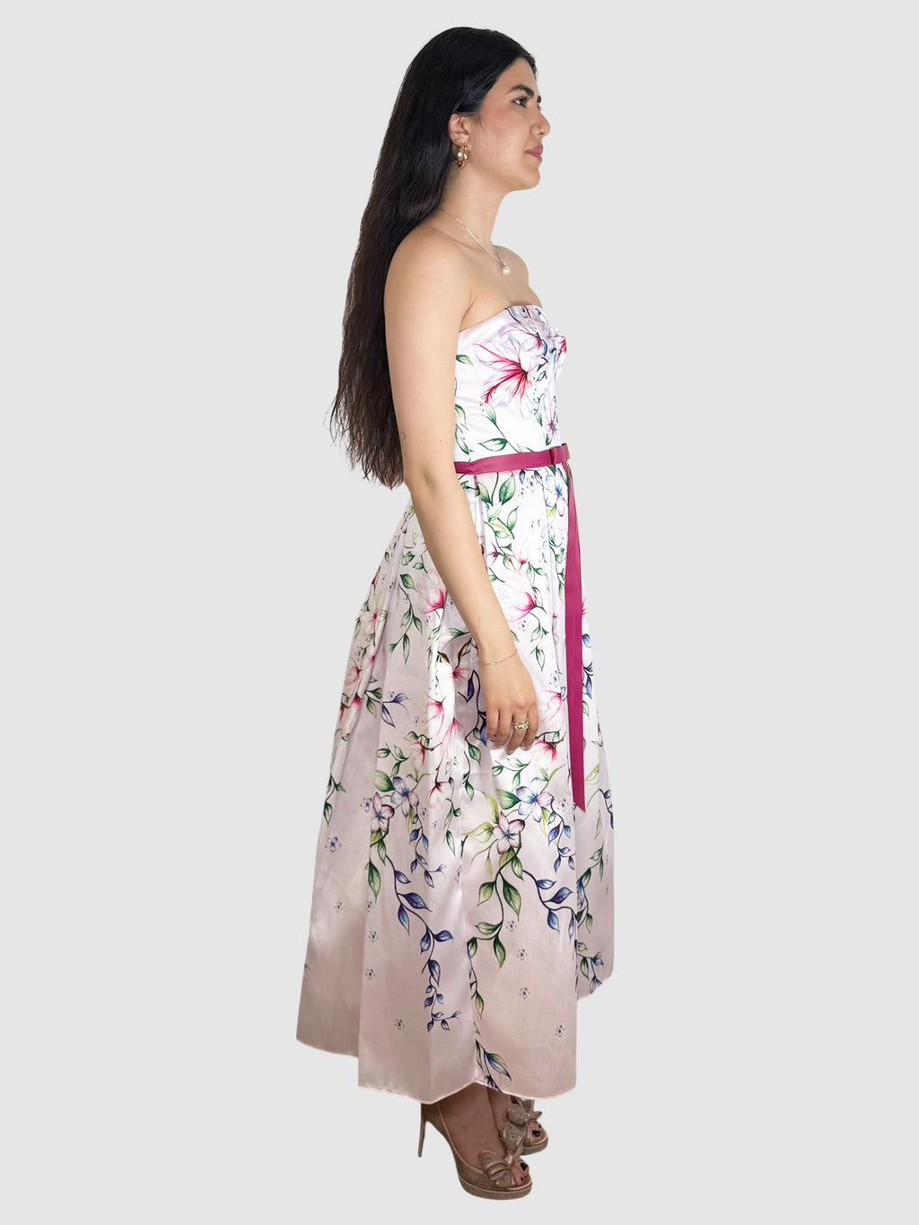 Mikado Floral Dress
