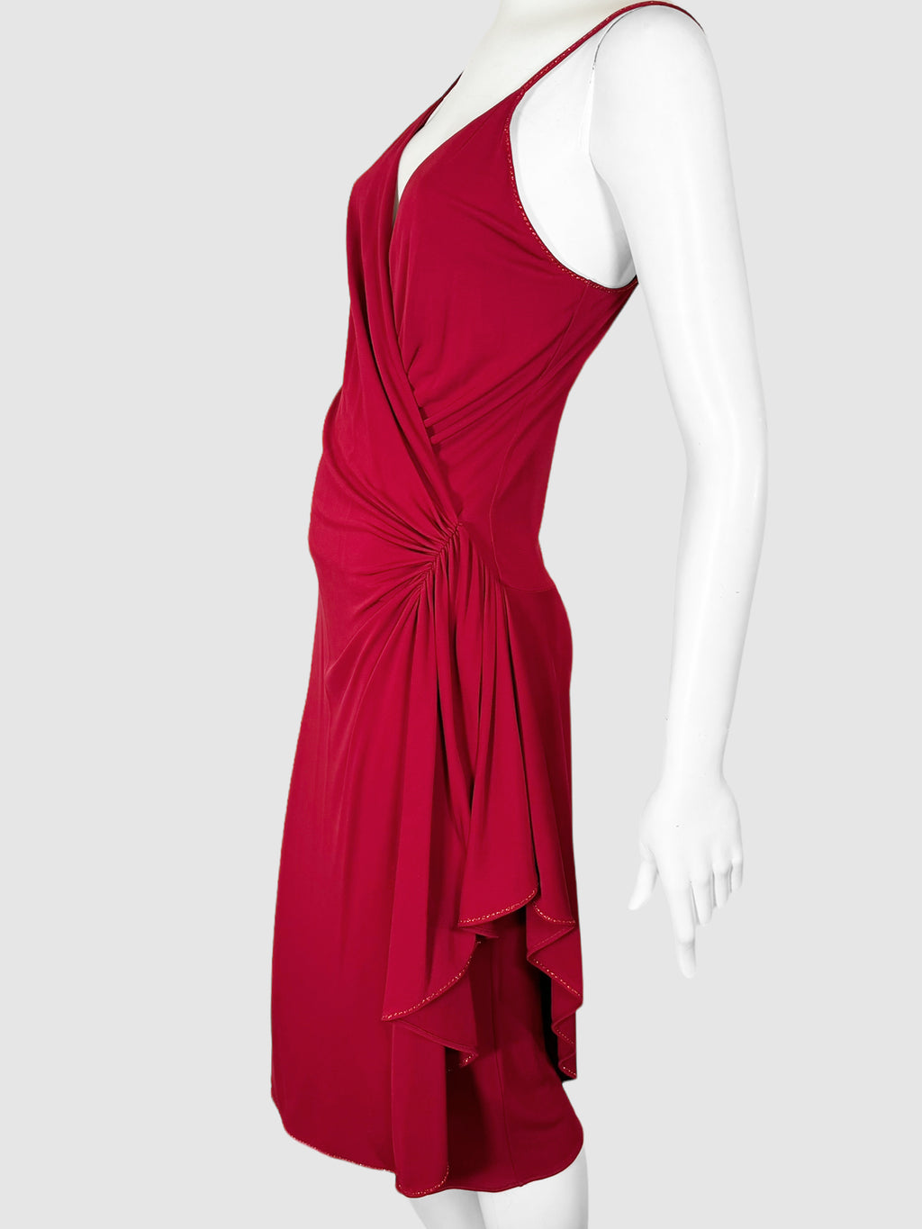 Side Ruch Midi Dress - Size S