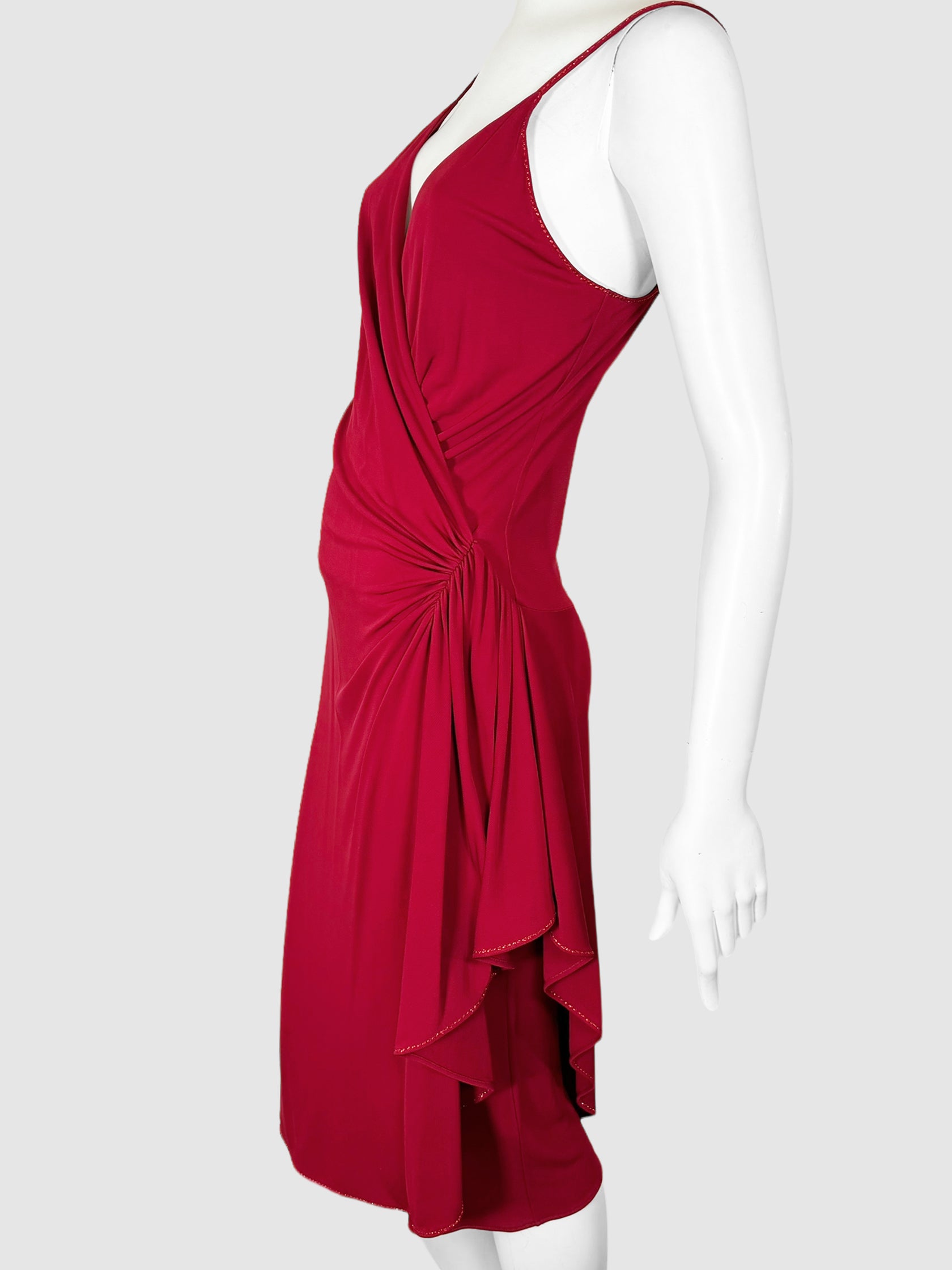 Side Ruch Midi Dress - Size S