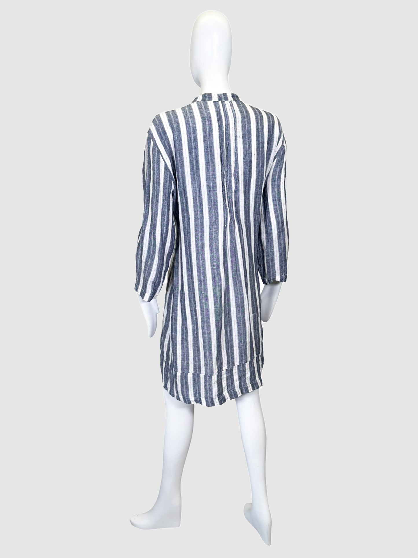 CP Shades Striped Linen Tunic Dress - Size L