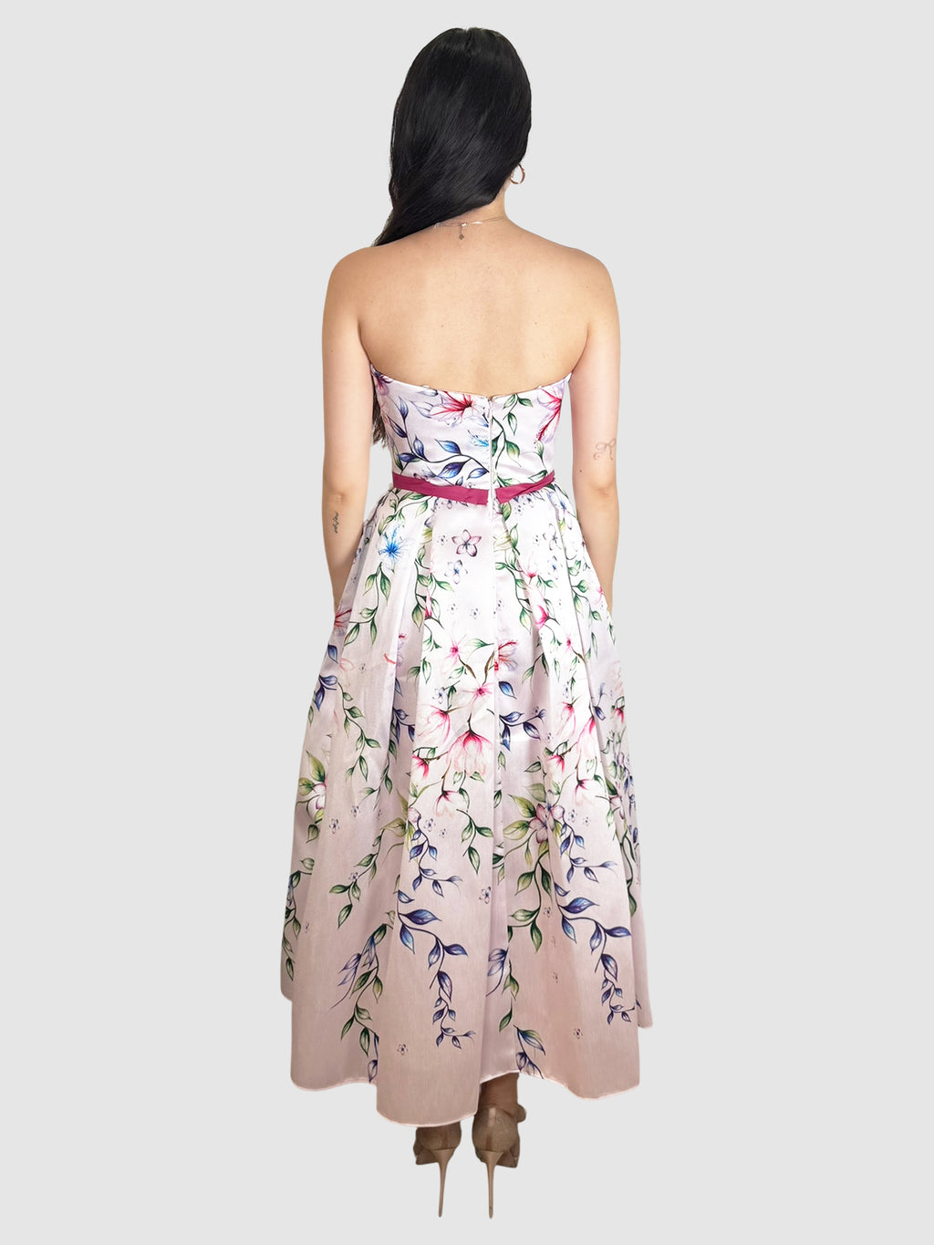 Mikado Floral Dress