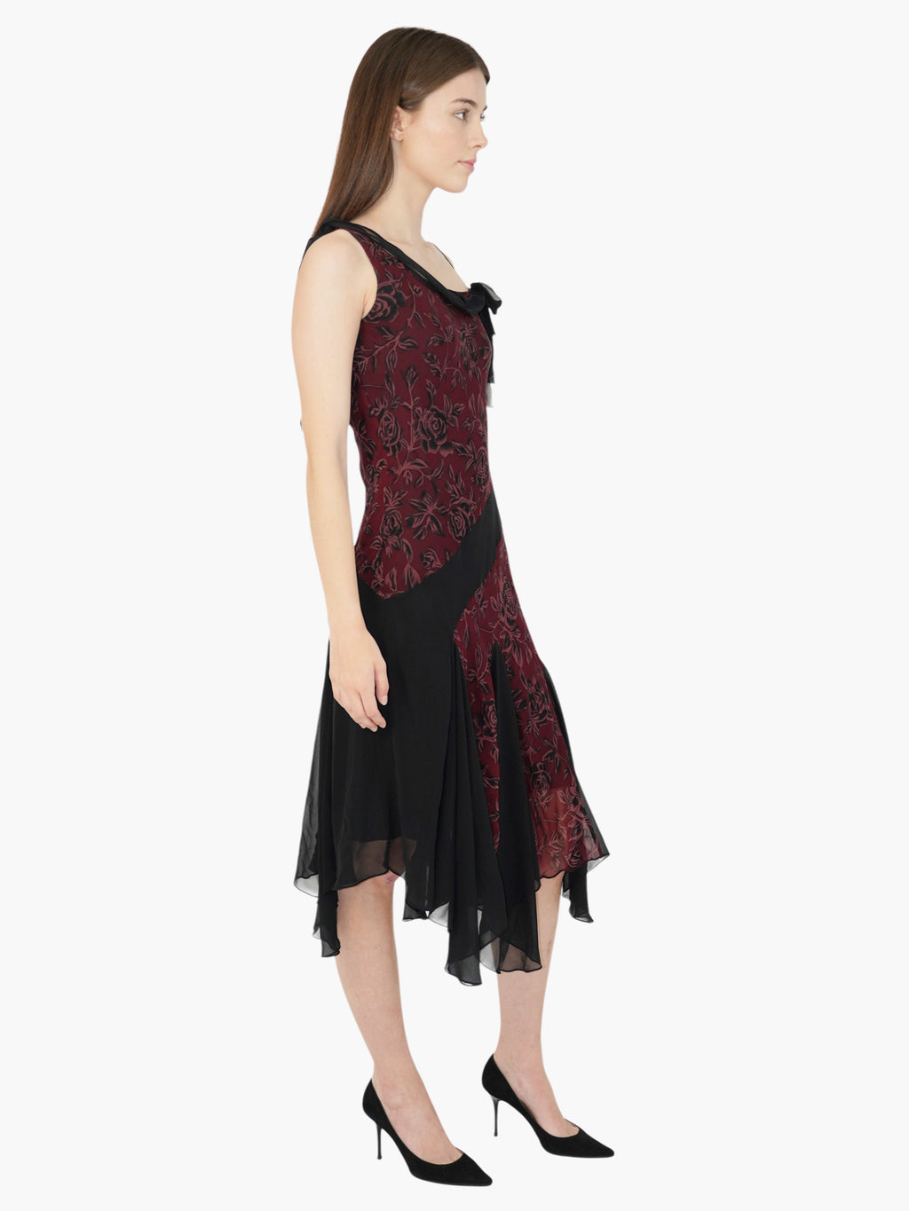 Floral Silk Dress