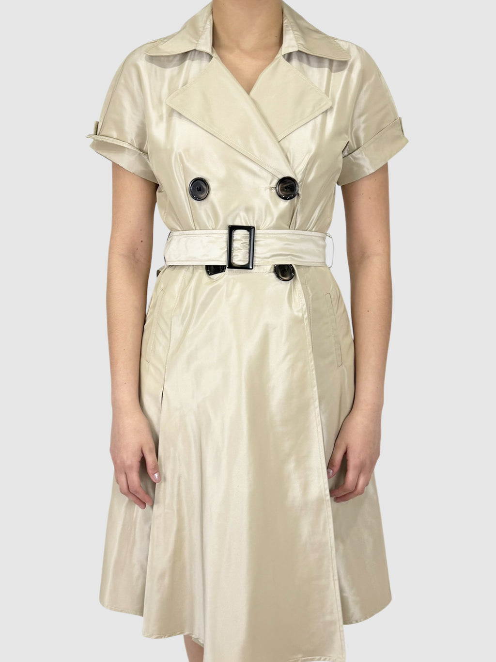 Double-Breasted Trench Dress